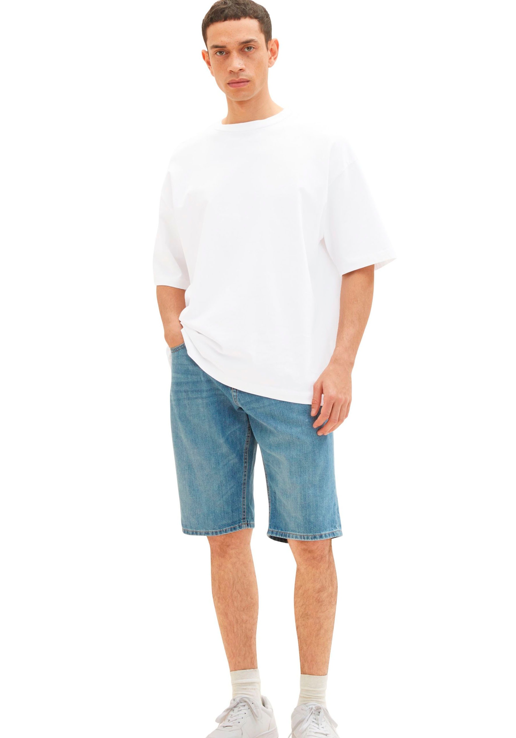 8. Bild von TOM TAILOR Jeansshorts »Josh«, in 5-Pocket Form