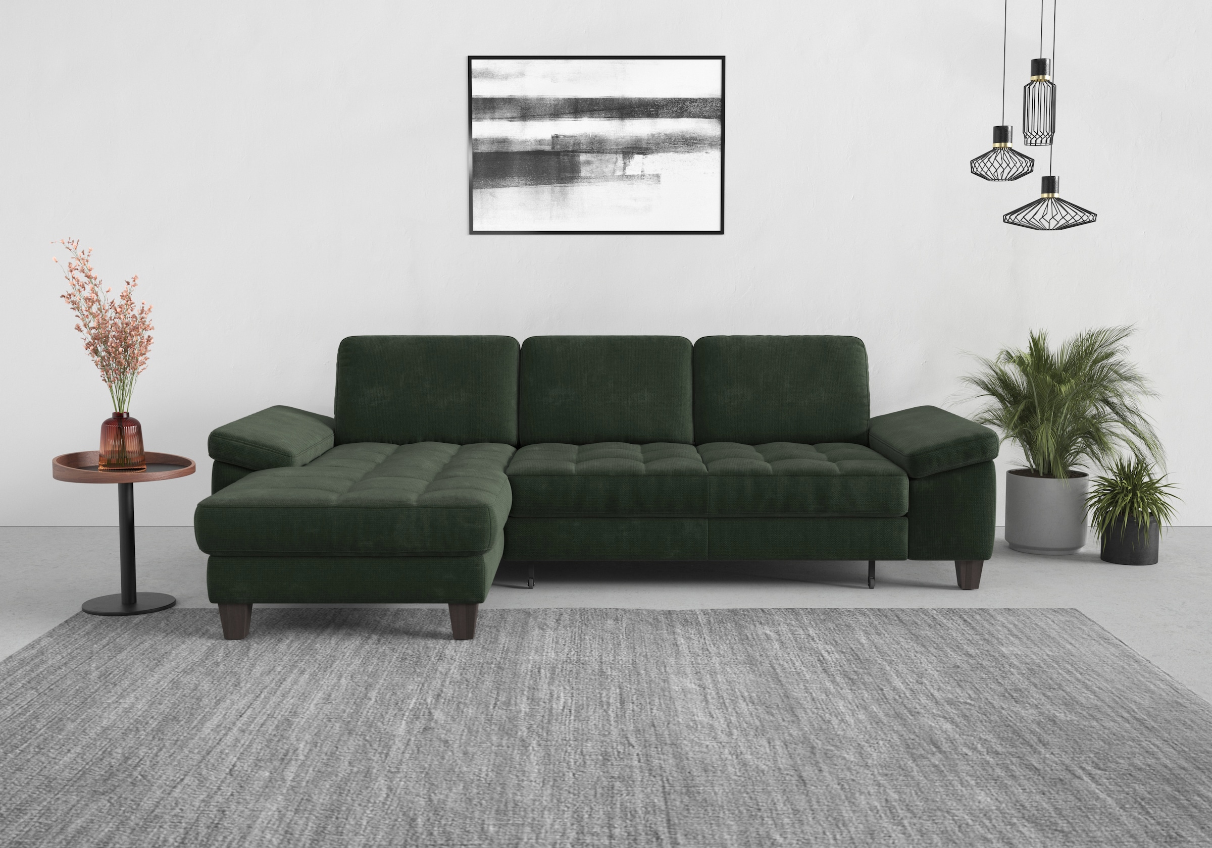 sit&more Ecksofa »Westham L-Form« Recamiere, mit oder ohne Bettfunktion, Be günstig online kaufen