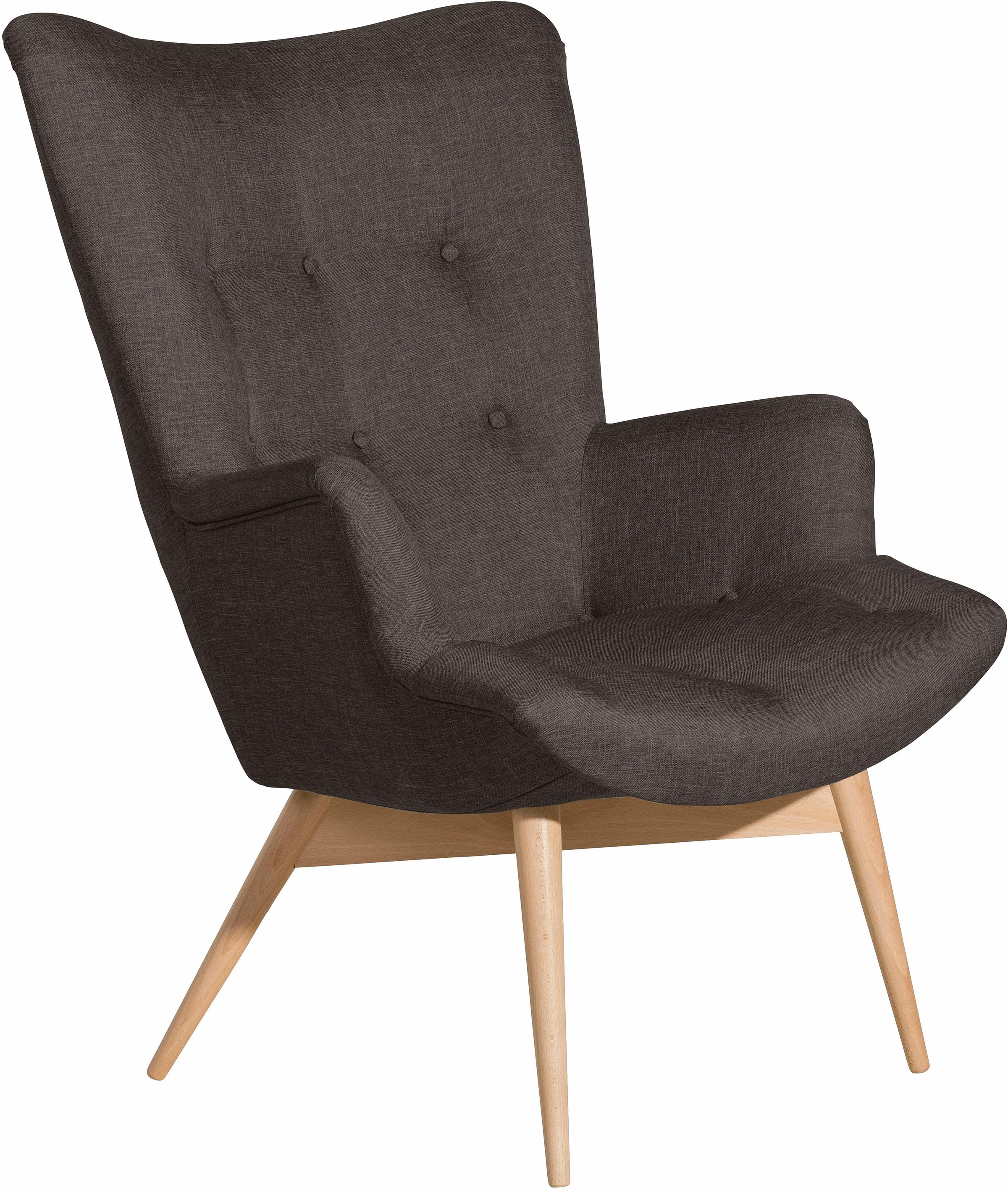 Max Winzer® Sessel »Arne, Hochlehnsessel, Loungesessel«, in Schalenform, im Retrolook, Hochlehner