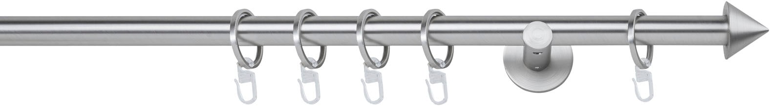 mydeco Gardinenstange »20mm Spitze Wandträger 6,5 cm«, 1 läufig-läufig, Fixmaß