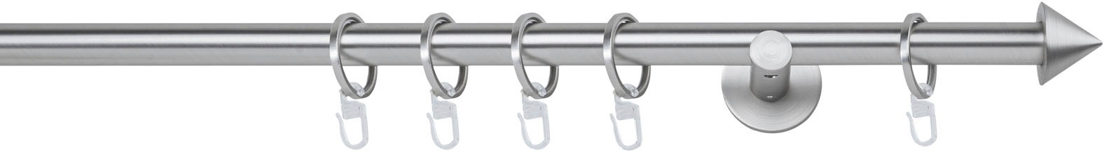 mydeco Gardinenstange »20mm Spitze Wandträger 6,5 cm« 1-läufig Fixmaß günstig online kaufen