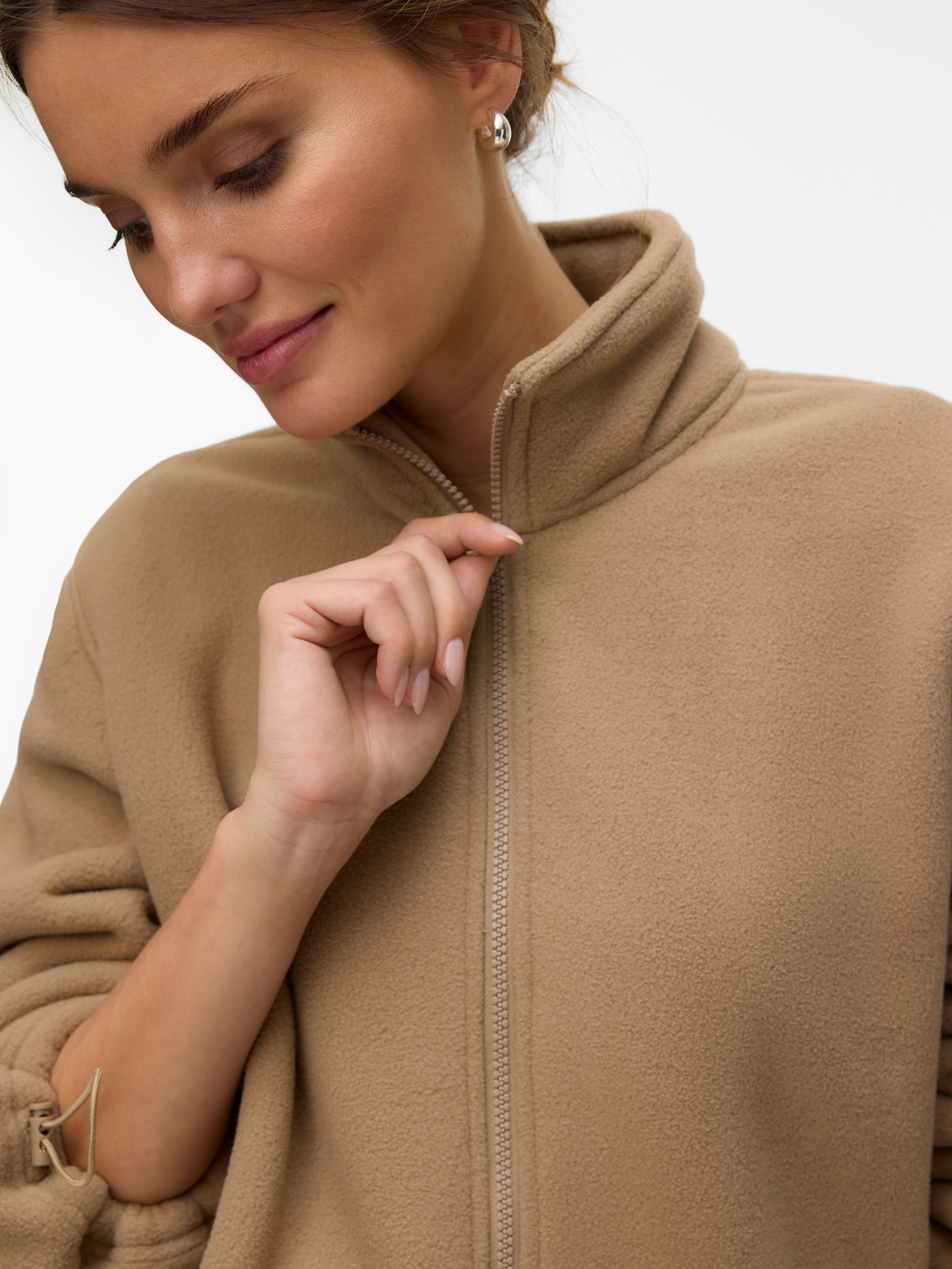 Vero Moda Fleecejacke »VMJANNIE LS FLEECE ZIP JACKET EXP« Kunstfaser