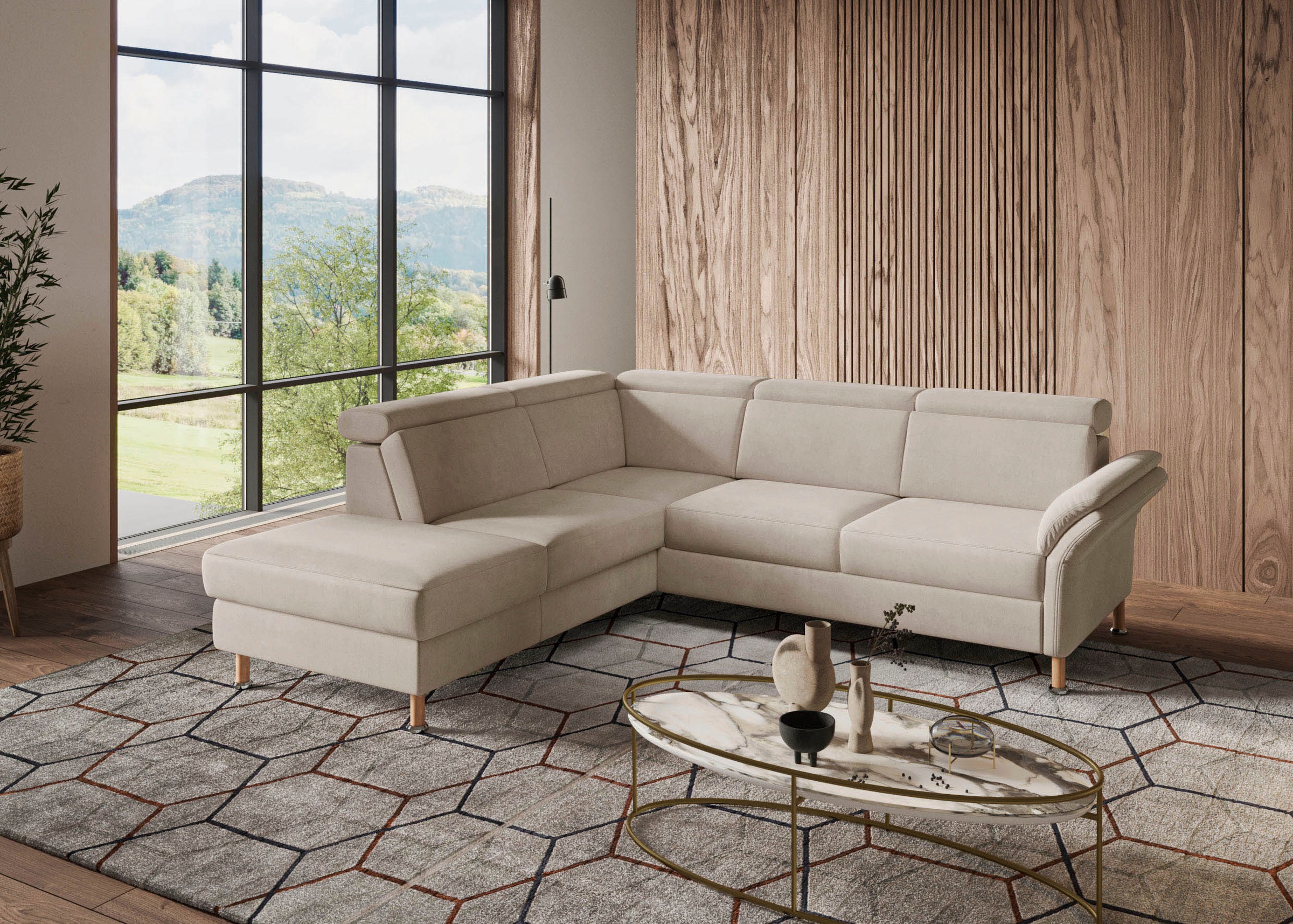 Home affaire Ecksofa »Calypso L-Form«, mit Relaxfunktion motorisch im Sofa 2,5- Sitzer