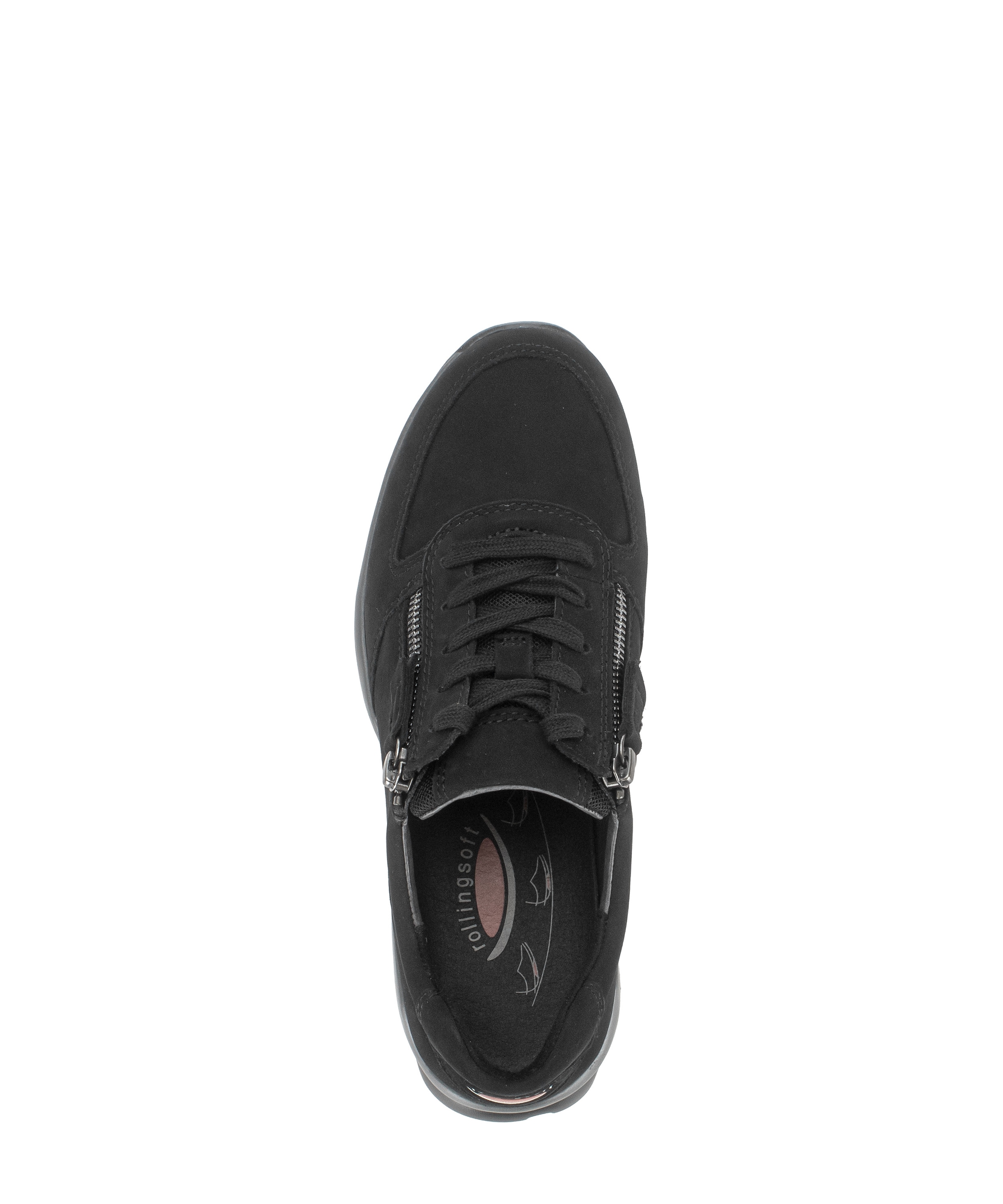rollingsoft Keilsneaker  Schnürschuh, Halbschuh, Freizeitschuh mit Logo an der Ferse