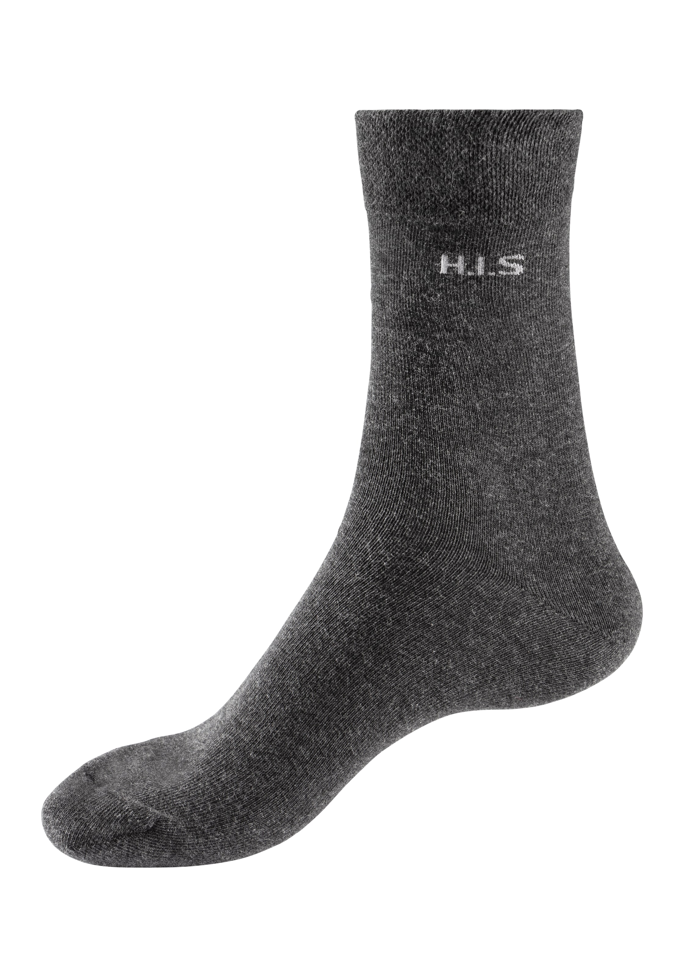 H.I.S Socken, (Packung, 4 Paar), mit druckfreiem Bündchen