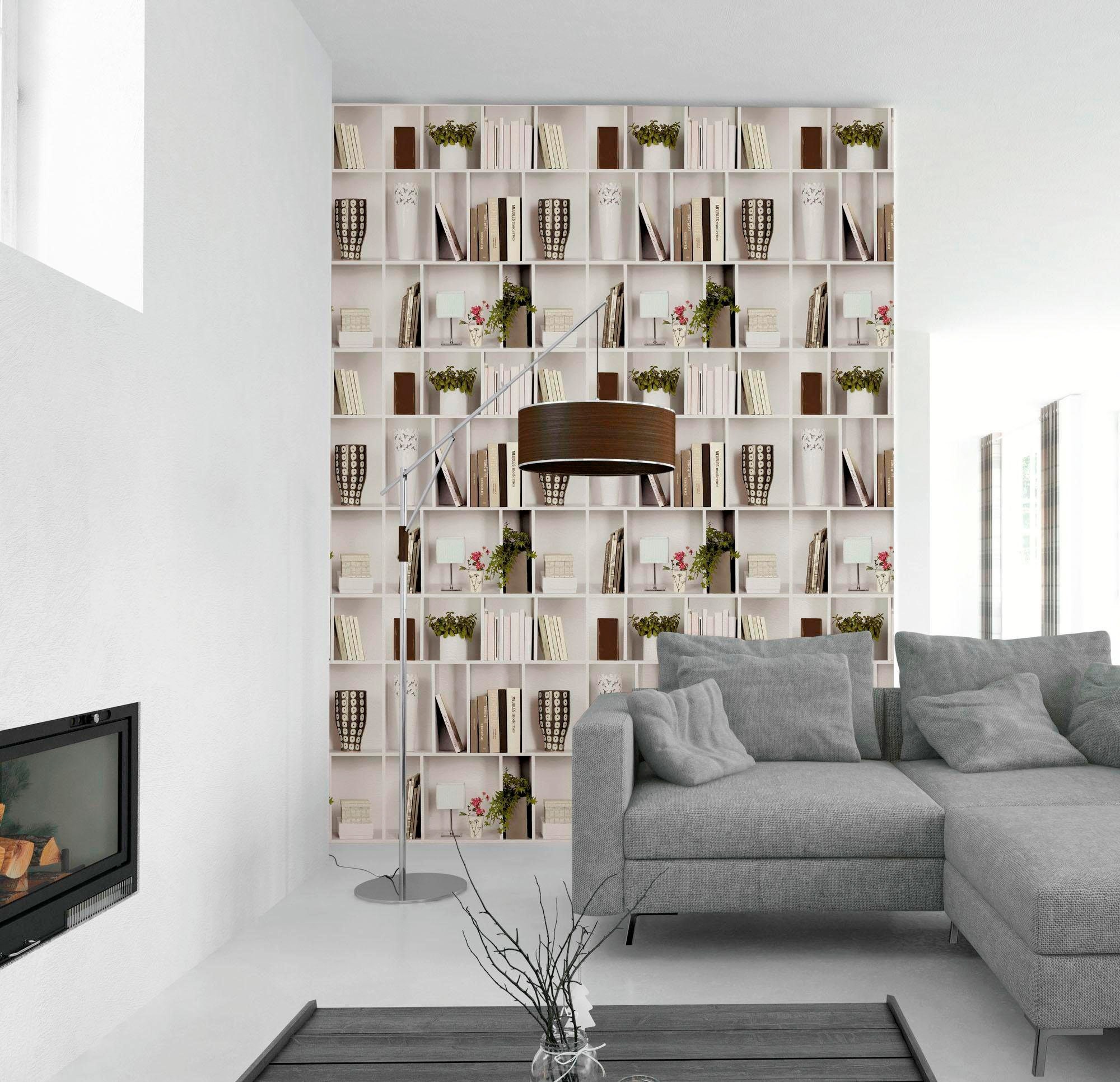 living walls Vliestapete »Authentic Walls«, matt-realistisch-Motiv-urban, GlitzertapeteTapete Barock mit Ornamenten Tapeten Design Kinderzimmer