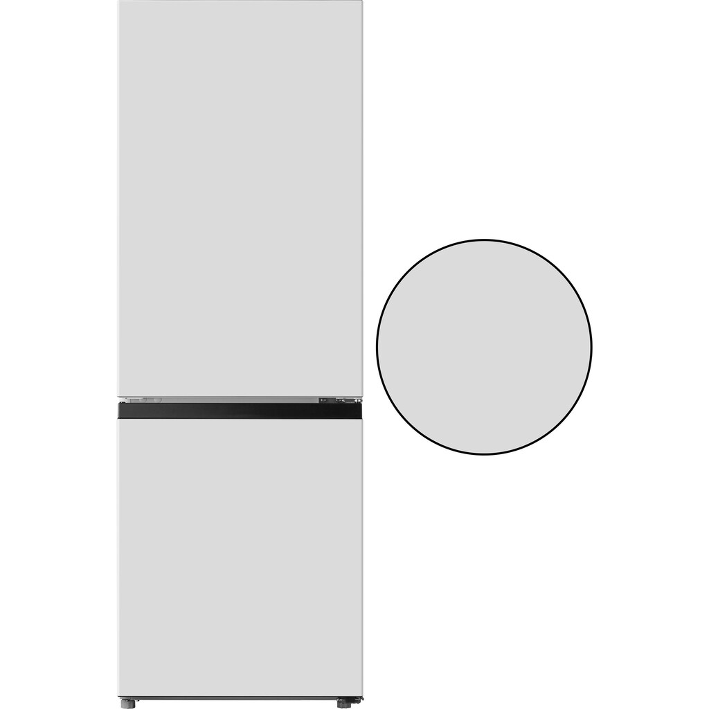 Hanseatic Kühl-/Gefrierkombination »HKGK14349E«, HKGK14349EW, 143 cm hoch, 49,5 cm breit
