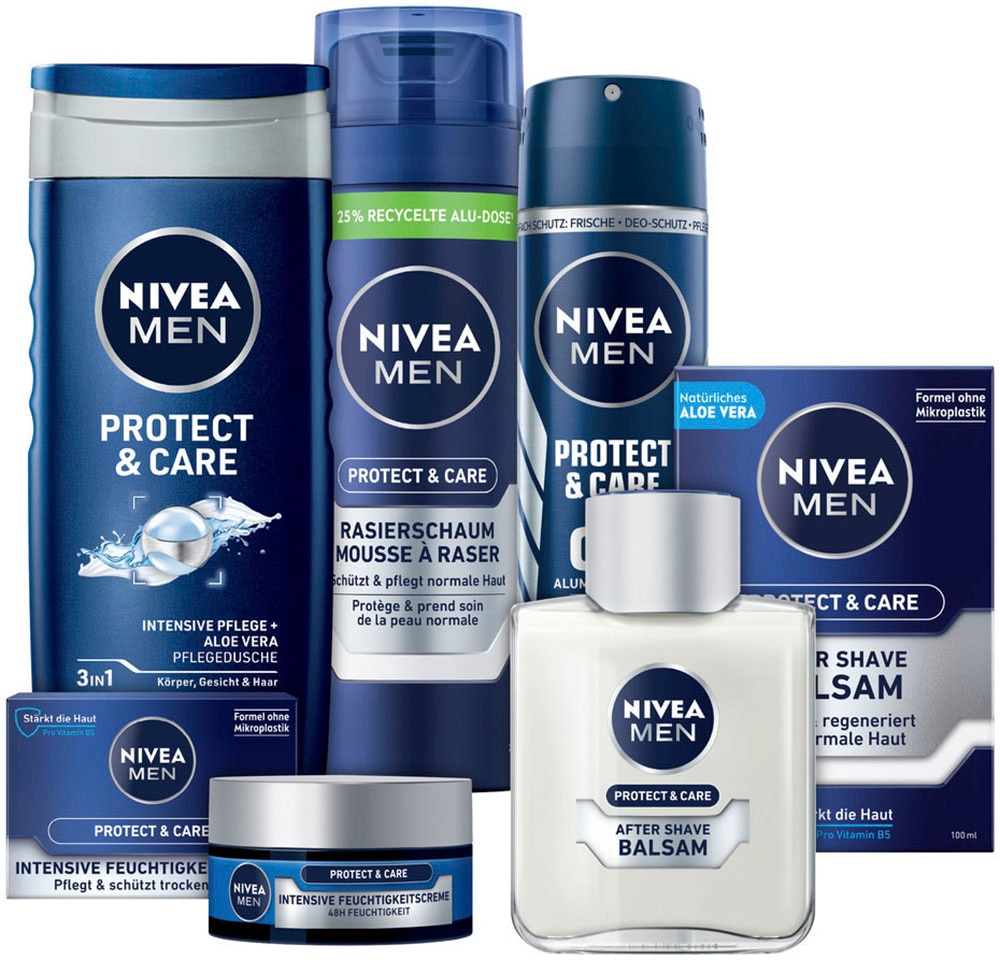 Nivea Men Pflege-Geschenkset »Protect & Care«, (5 tlg.)