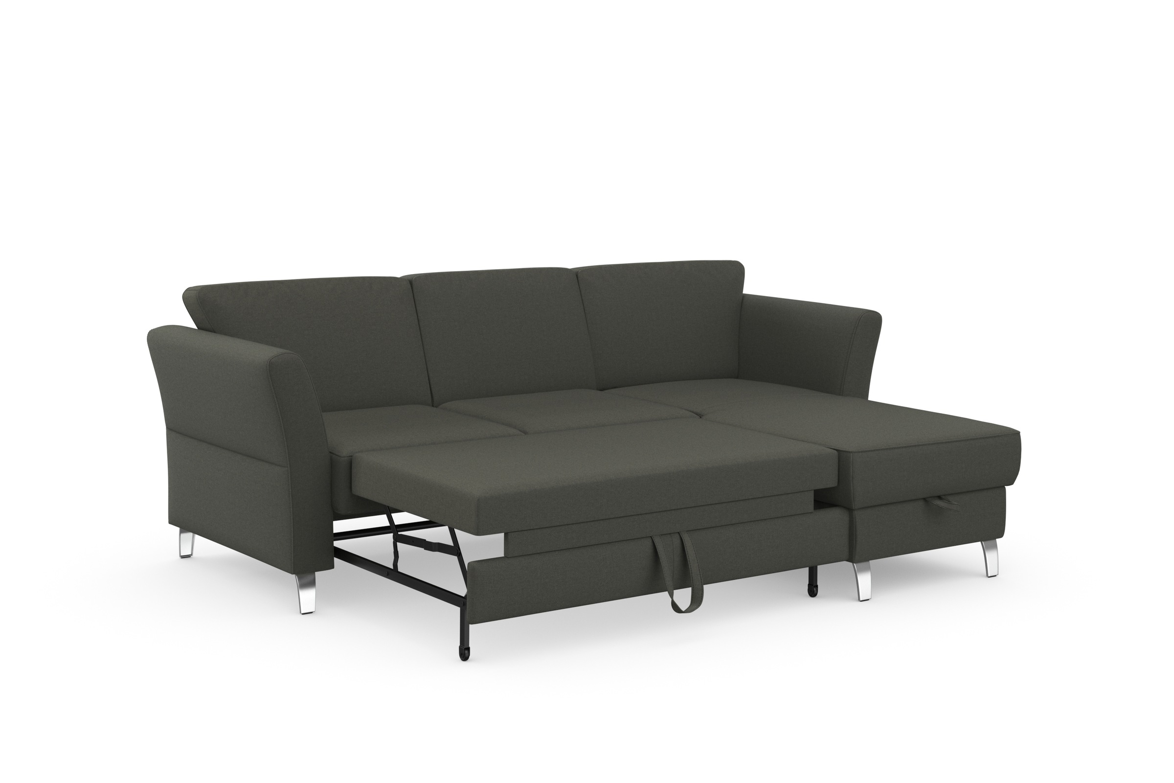 sit&more Ecksofa »Visby L-Form«, wahlweise mit Bettfunktion und Bettkasten, frei im Raum stellbar