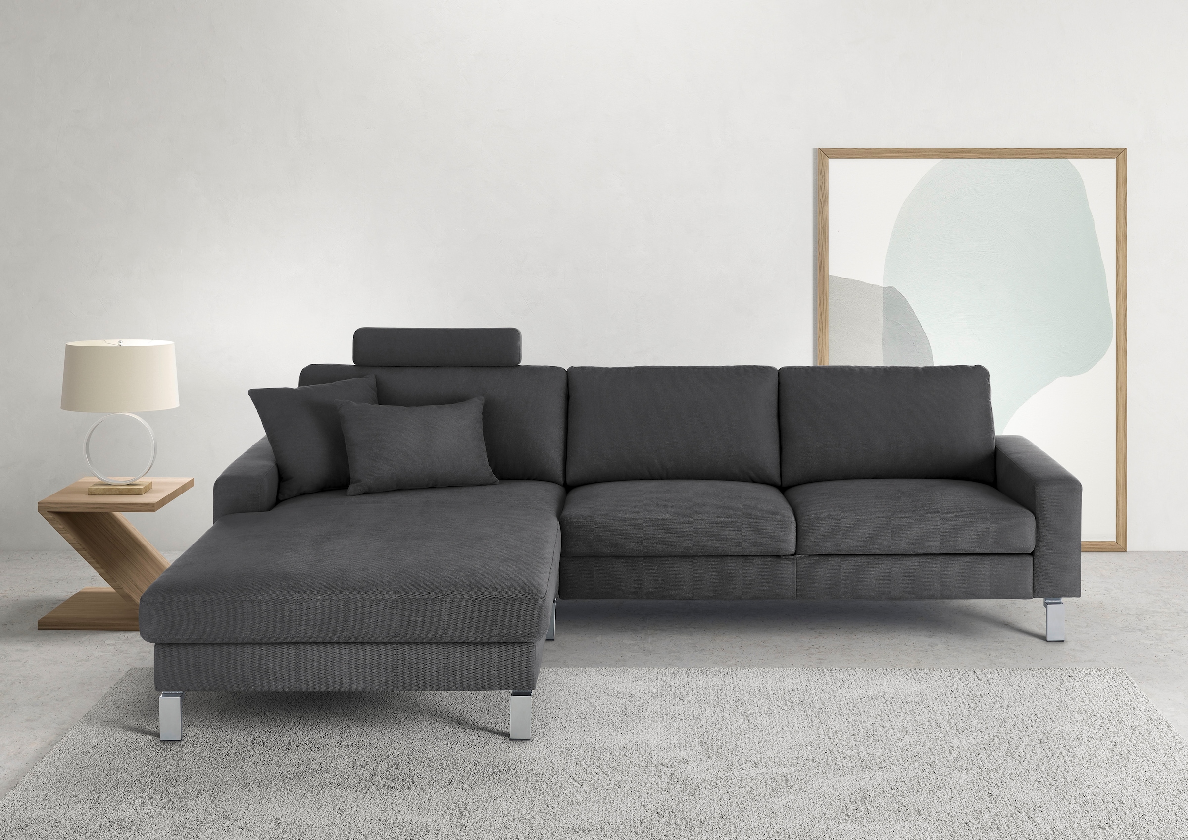 3C Candy Ecksofa "Lecce, wahlweise PUR-Schaumstoff oder Tonnentaschenfederk günstig online kaufen