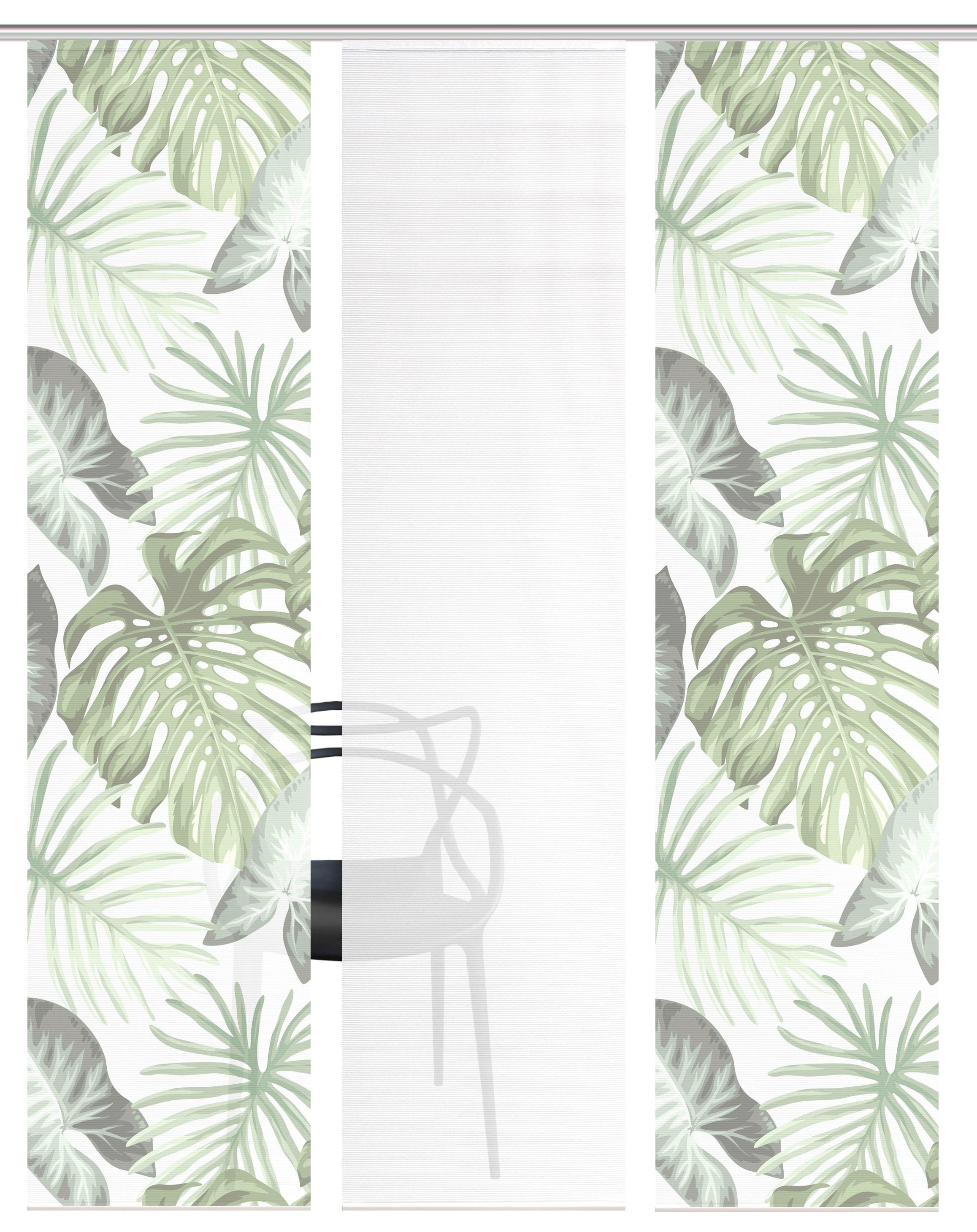 Vision S Schiebegardine »SANJA« Paneelwagen 3 Stk. tlg. Schiebevorhang,Bambusoptik,Digitaldruck,SET