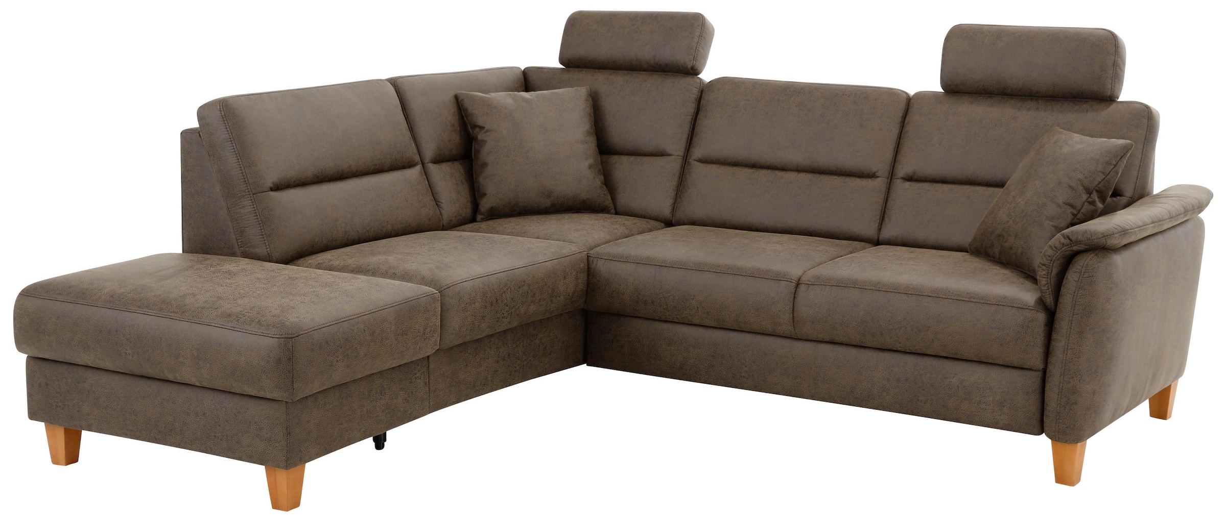 Home affaire Ecksofa »Palmera L-Form«, Federkern, wahlweise mit Bettfunktion und mit/ohne Stauraum