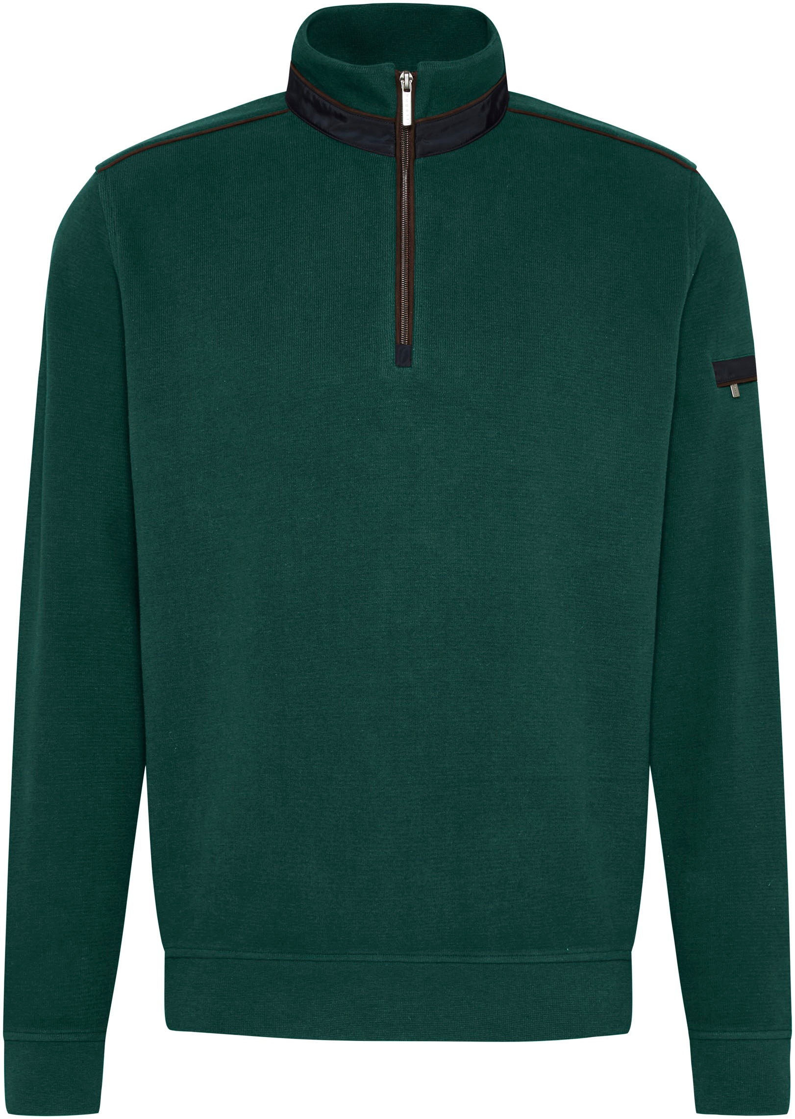 Sweatshirt, mit Ärmeltasche, Gr. XXXL, flaschengrün