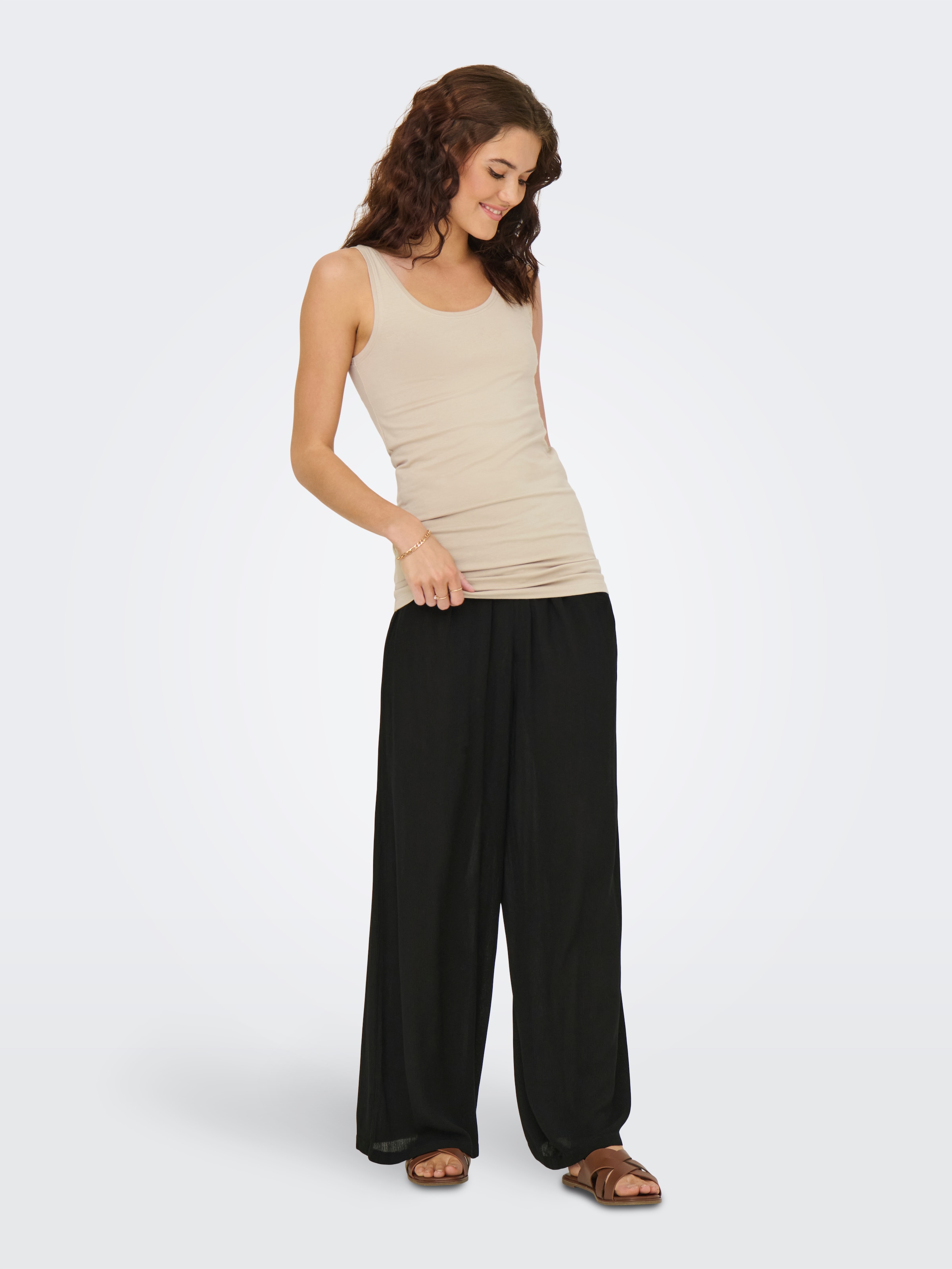 ONLY Tanktop »ONLLIVE LOVE NEW LONG TT 2PACK NOOS«, (Packung, 2 tlg., 2er-Pack)