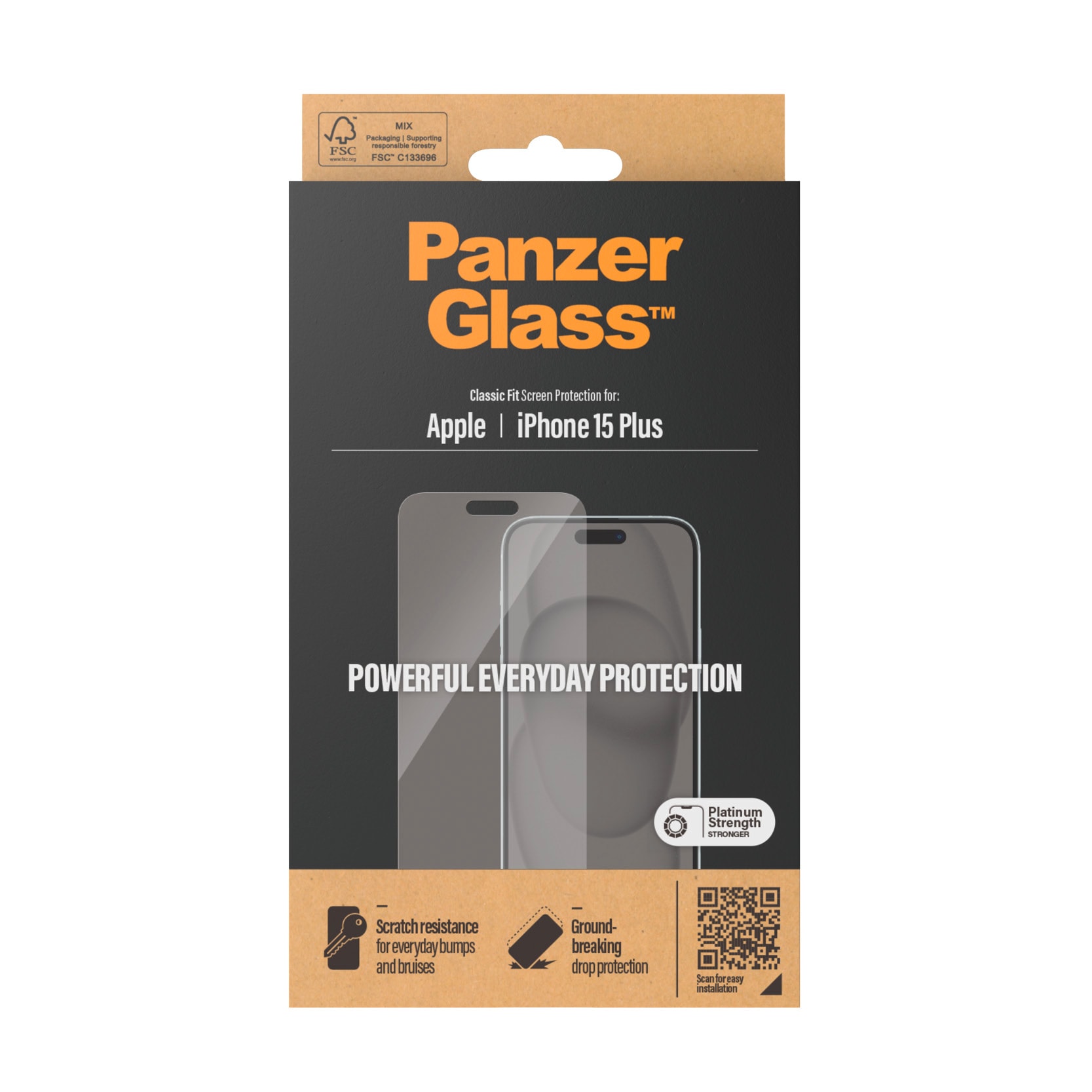 PanzerGlass Displayschutzglas »Screen Protector Glass« für iPhone 15 Plus