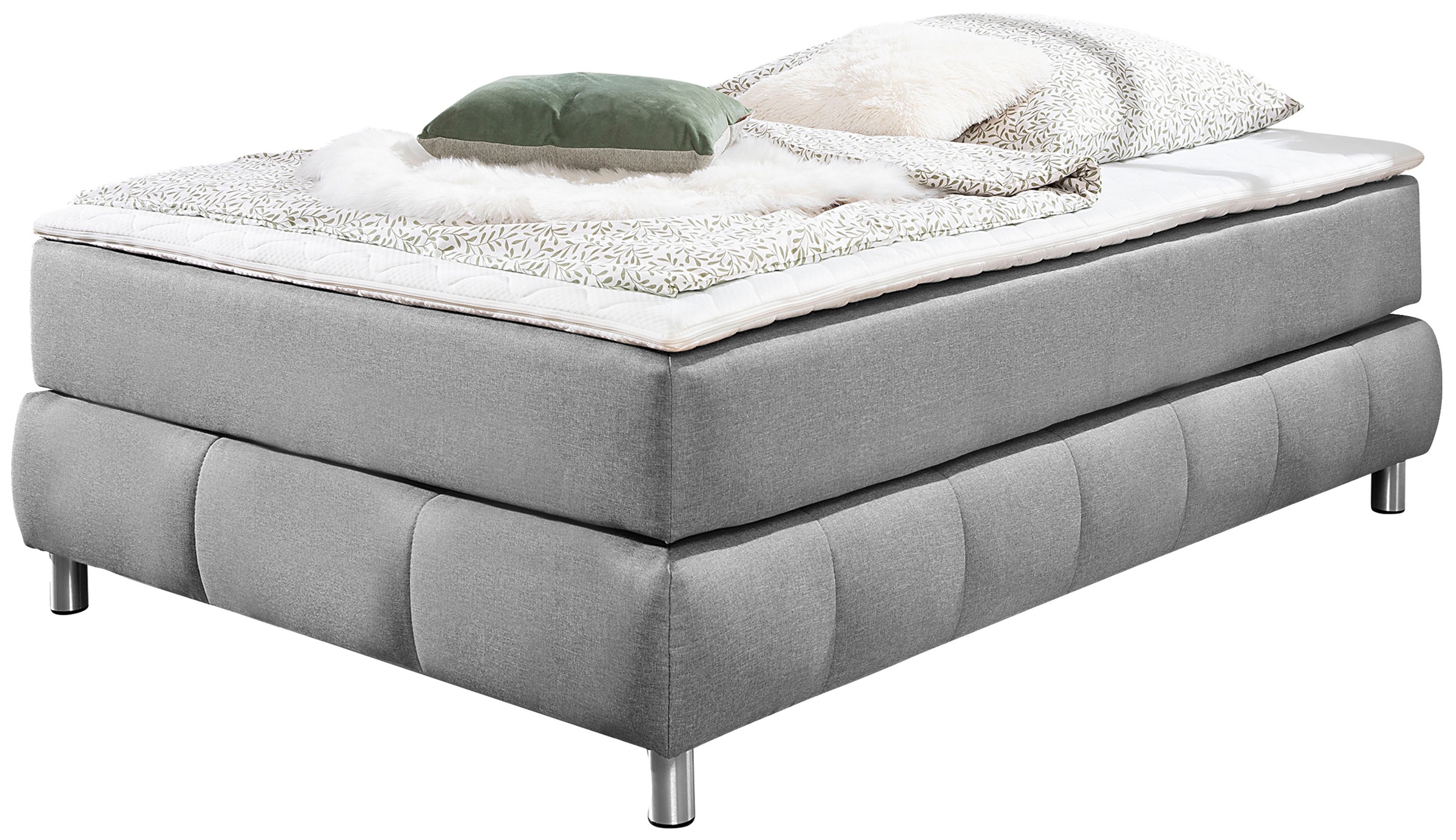 andas Boxspringbett »Salo«, Ohne Kopfteil, inkl. Topper, auch in Überlänge günstig online kaufen