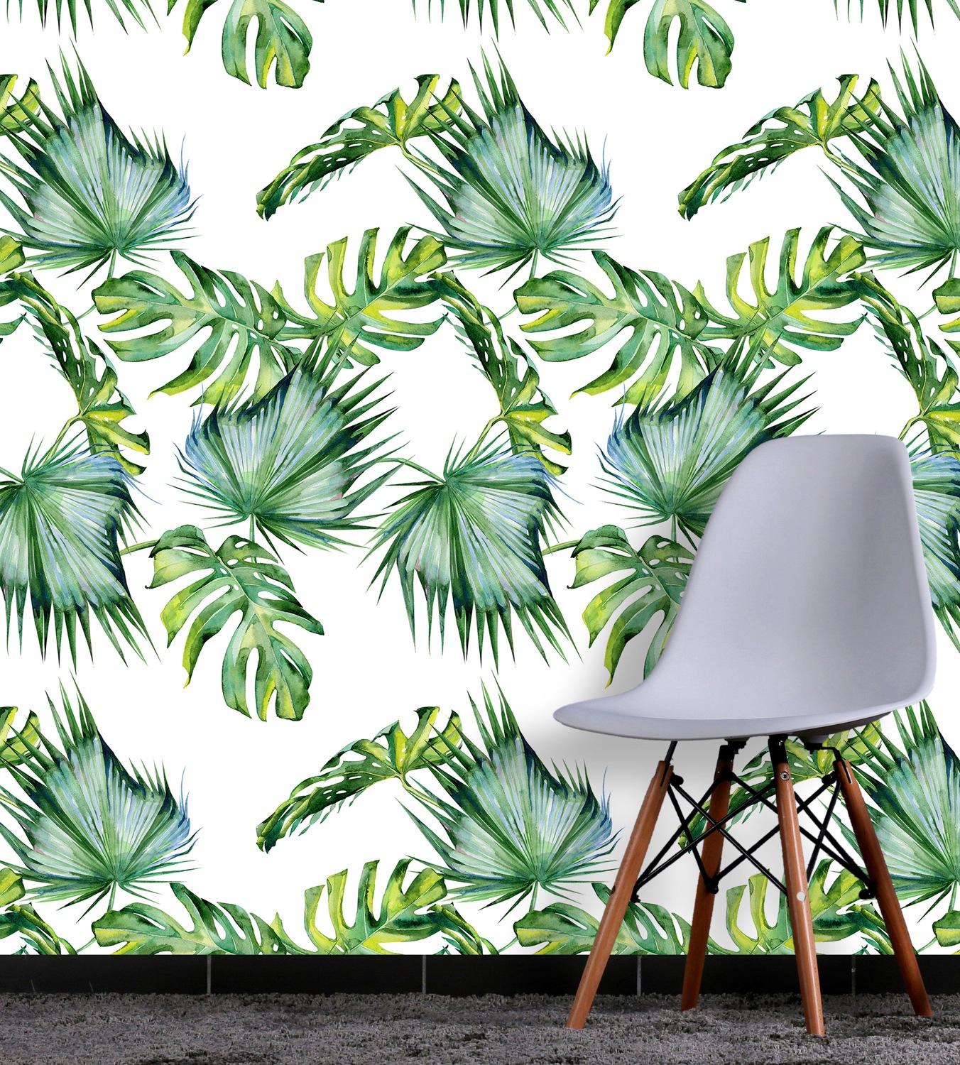 queence Vinyltapete »Delia« Motiv   bedruckt   botanisch   floral   gemuste günstig online kaufen