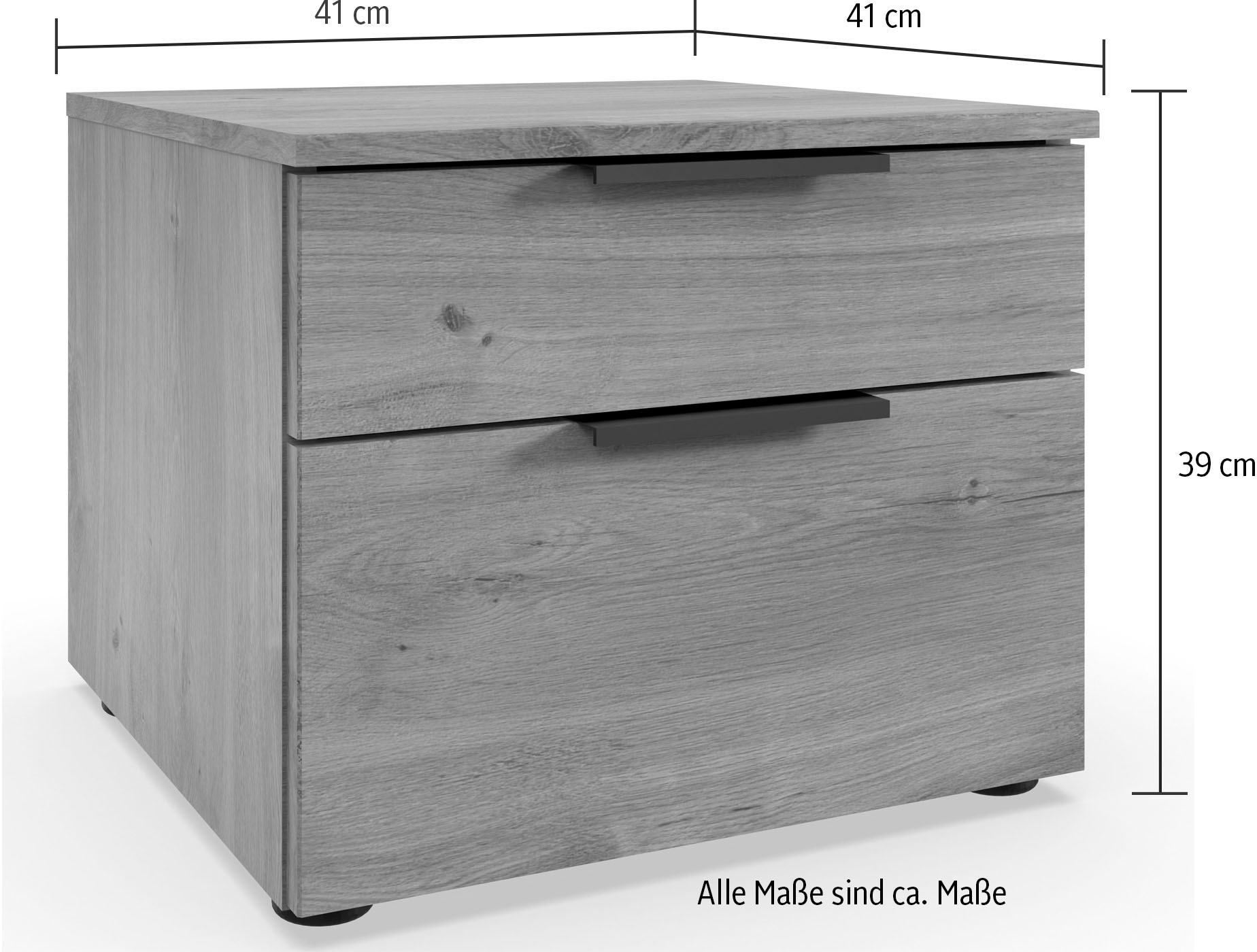 Wimex Nachtkommode »level36 A by fresh to go« 2 Schubladen mit soft-close Funktion