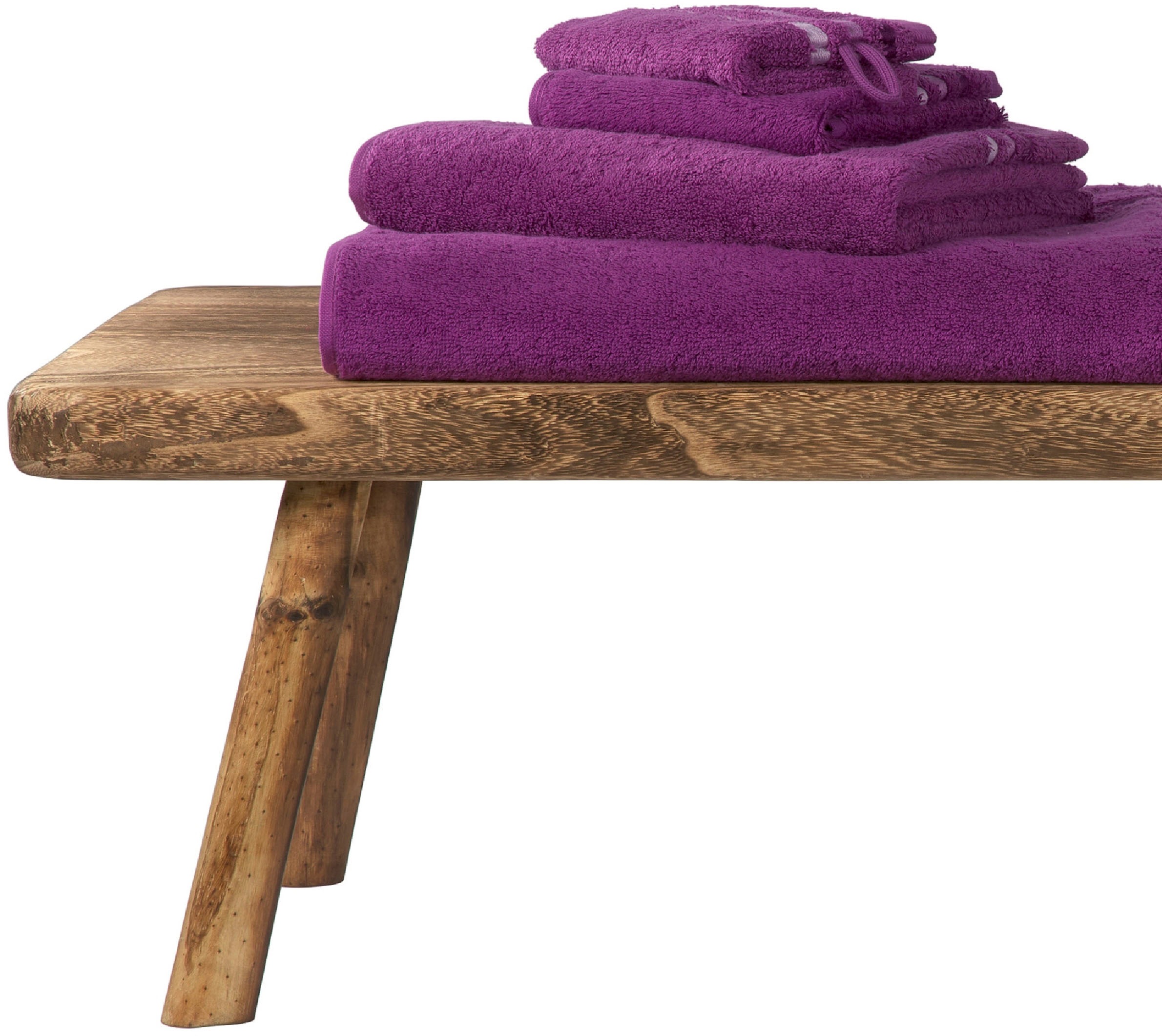 Schiesser Duschtücher »Skyline Color aus 100 % Baumwolle mit eleganter Streifenbordüre«, (Set, 2 St., 2 Badetücher (70x140 cm), MADE IN GREEN by OEKO-TEX®