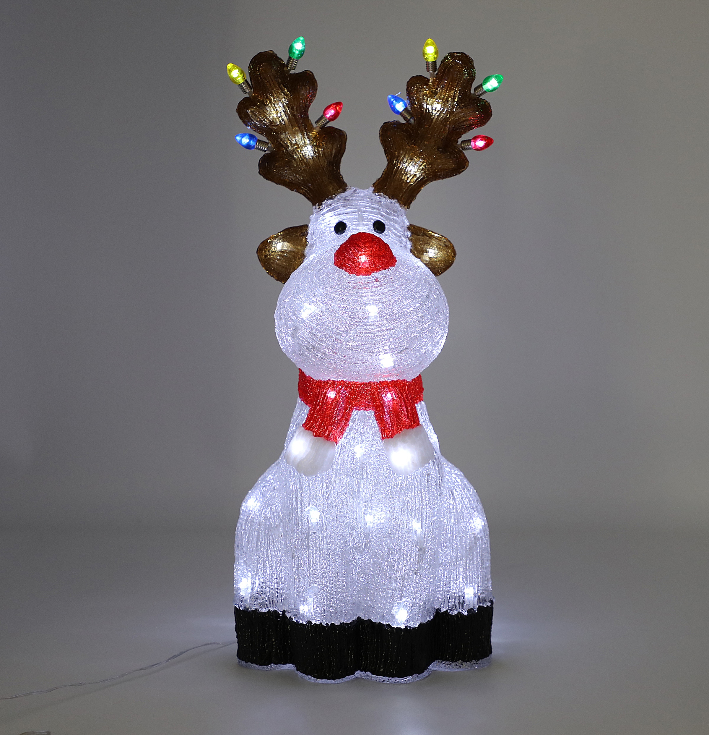 OTTO home LED Dekofigur »Acryl Figur GAVVEN mit warmweißen LED's« LED-Board 1 Stk. Batteriebetrieb (3xAA) mit 6/18 Std. Timer, Zuleitung 50 cm