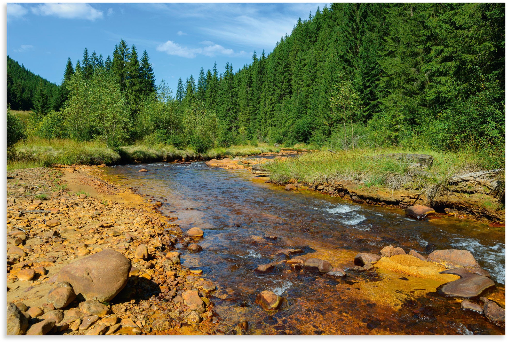 Artland Wandbild "Fluss Neagra, Caliman-Nationalpark", Gewässer, (1 St.), a günstig online kaufen