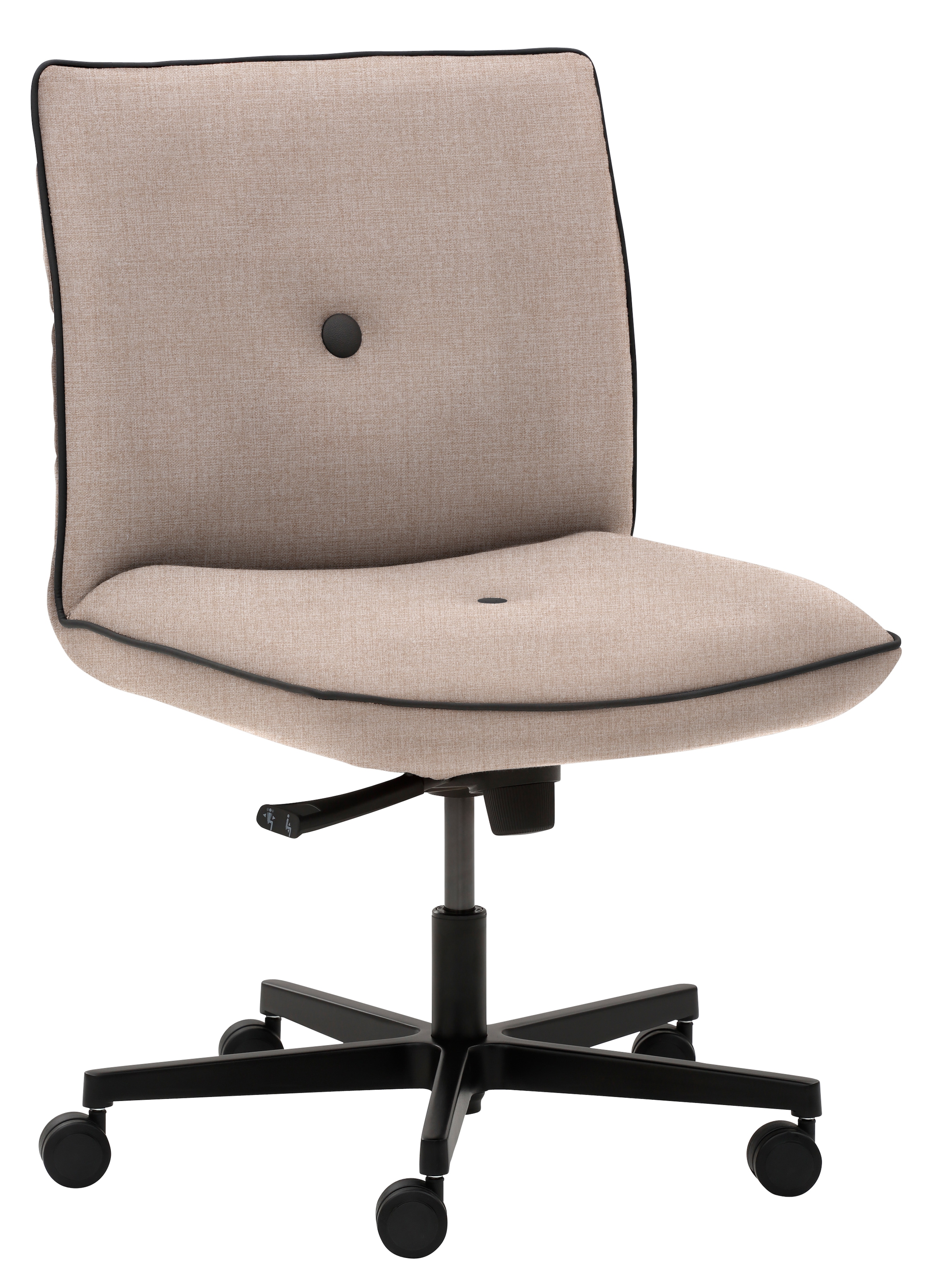 MAYER SITZMÖBEL Drehstuhl »myCOSYWORXX Homeoffice Sessel« () 1 Stk.besonders bequem gepolstert Beige + Schwarz