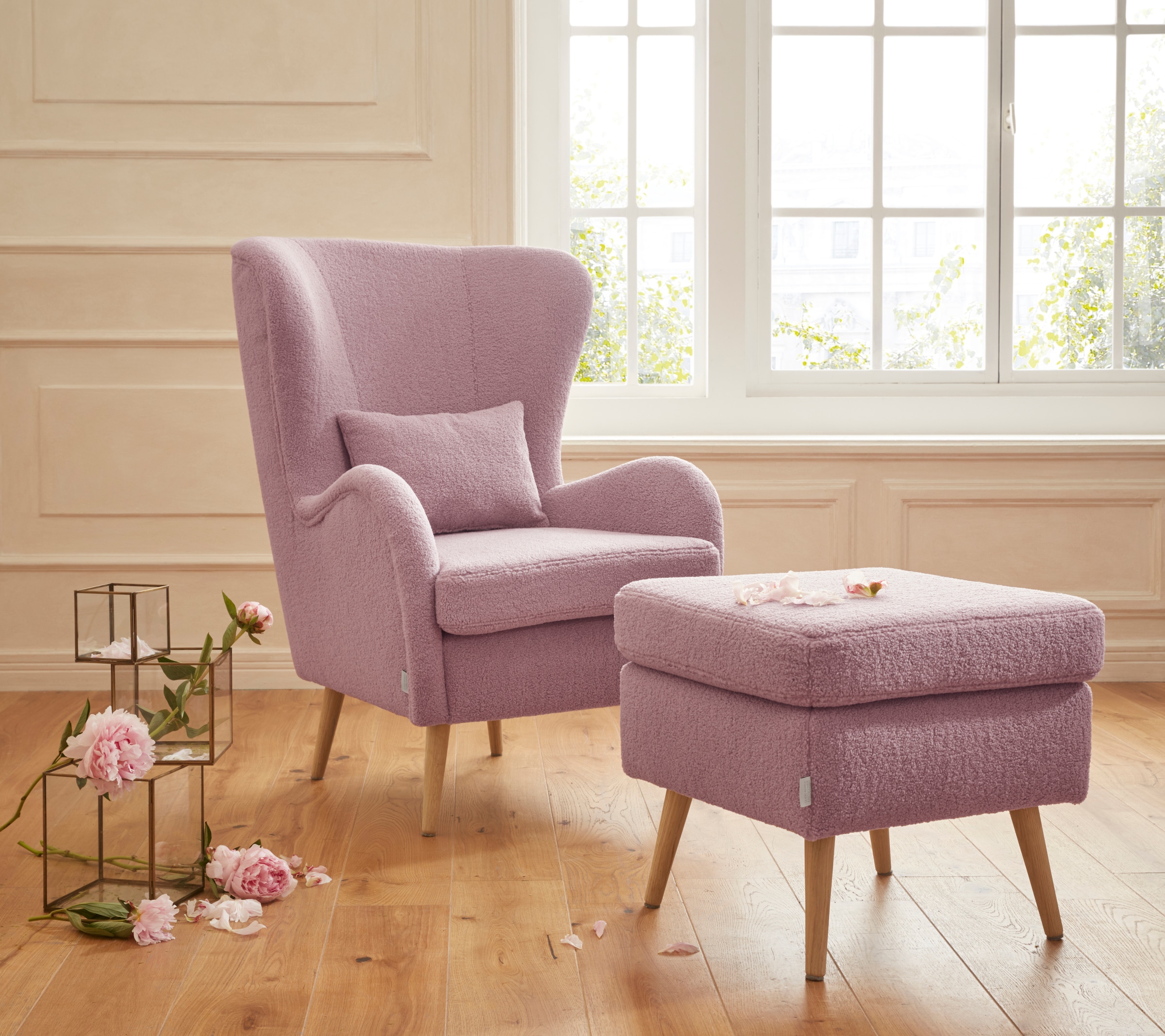 Home affaire Sessel »Sallito, TV-Sessel, Ohrensessel mit« Hocker, in vielen günstig online kaufen