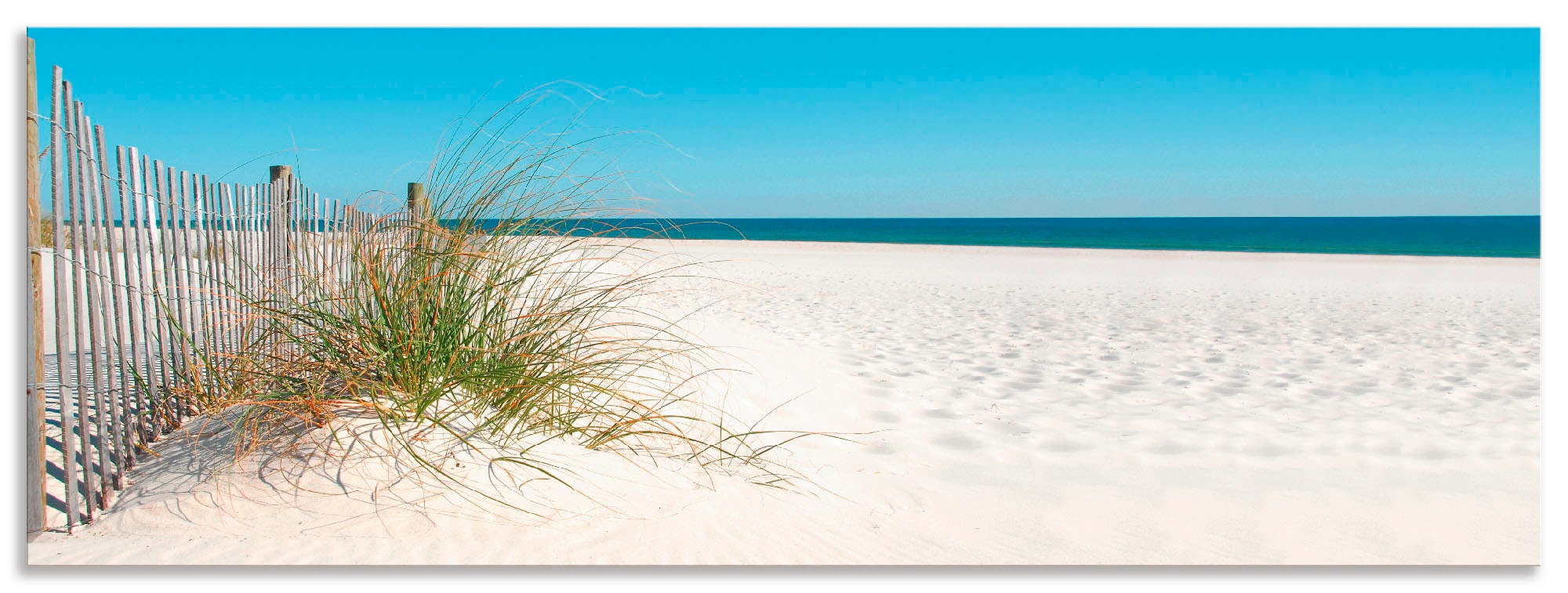 Artland Küchenrückwand "Schöne Sanddüne mit Gräsern und Zaun", (1 tlg.), Al günstig online kaufen