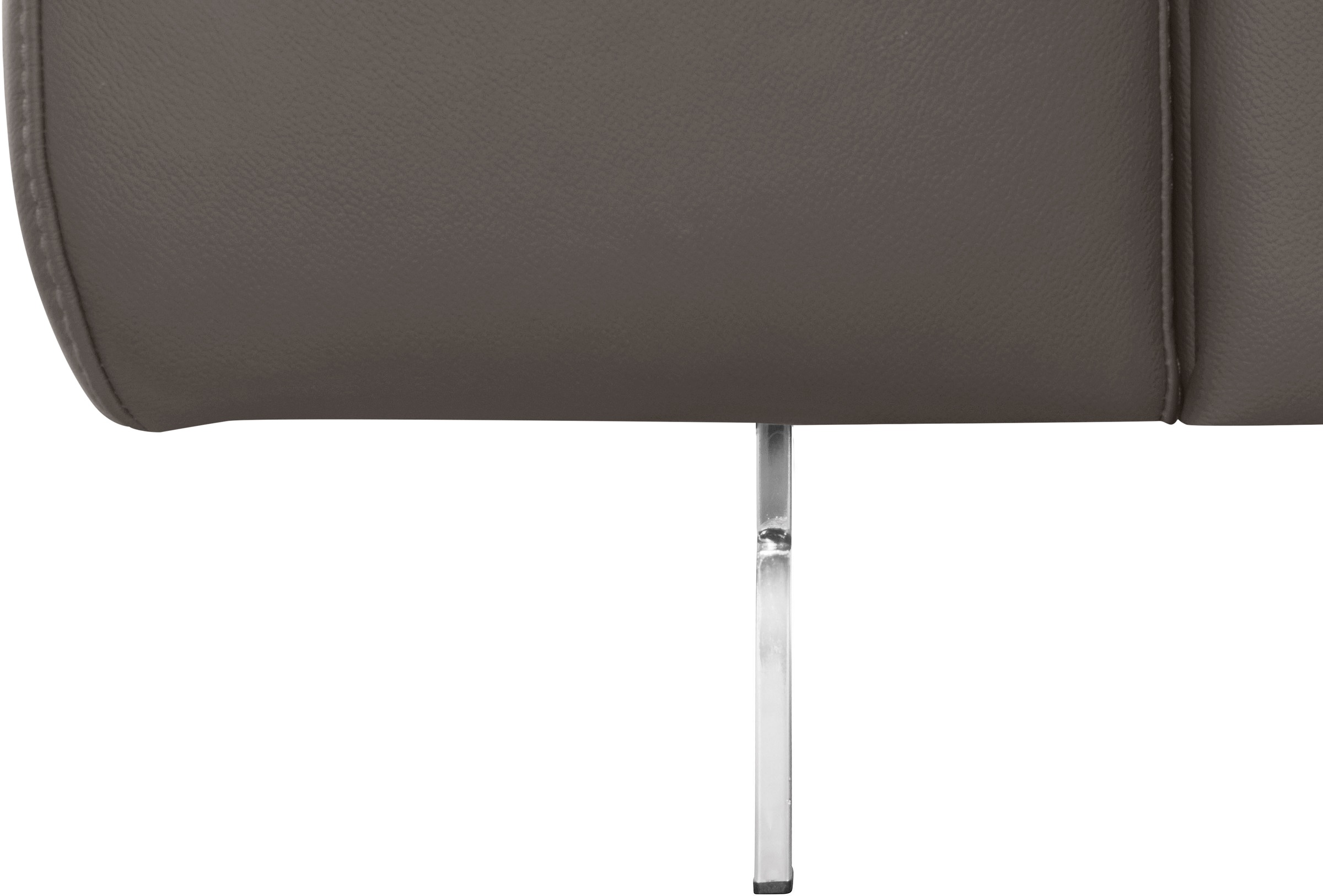COTTA Ecksofa »Chef L-Form«, mit Kopfteilverstellung, edle Metallkufen, wahlweise mit Bettfunktion