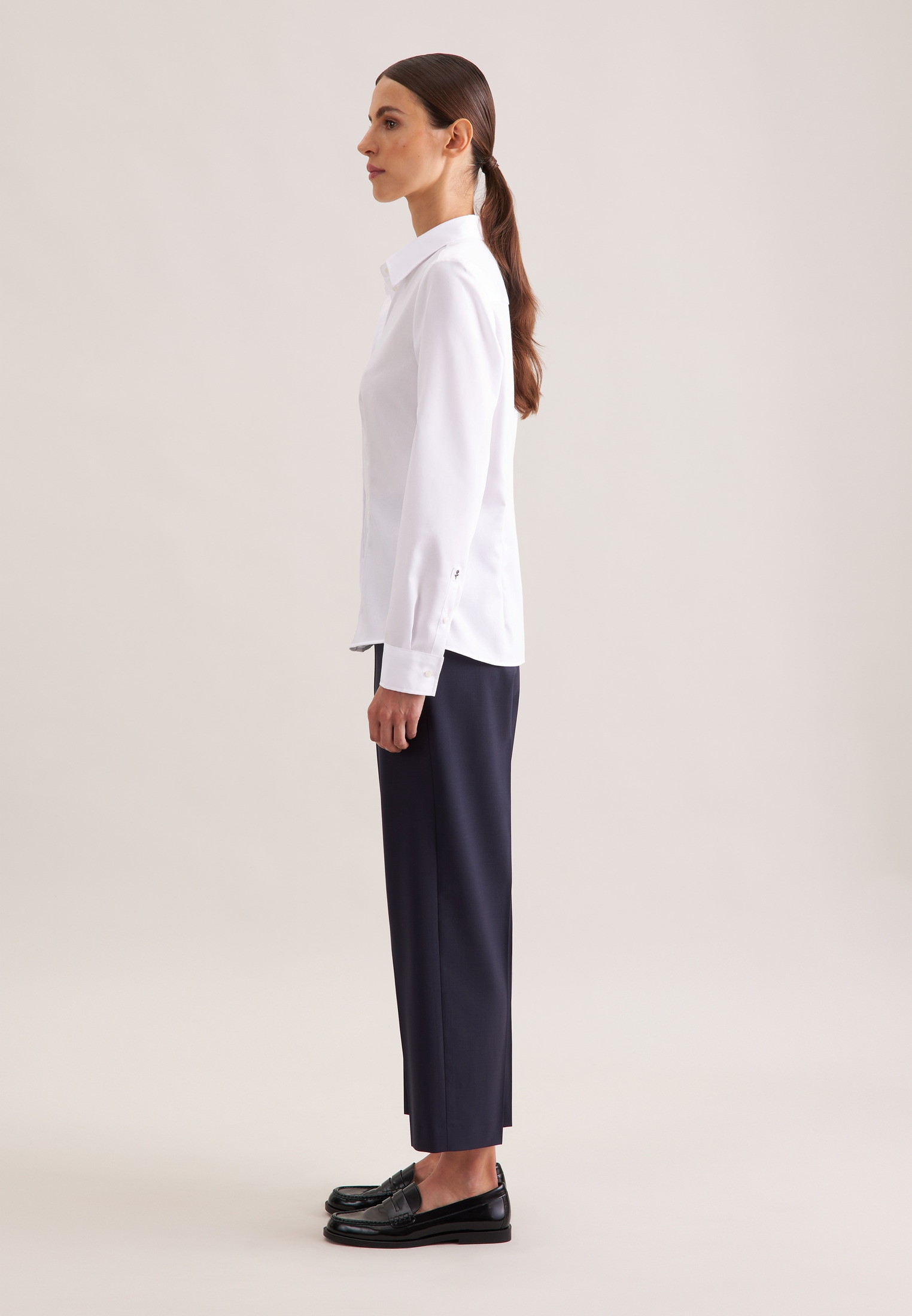 seidensticker Hemdbluse »Schwarze Rose«, 1/1 Kragen Uni
