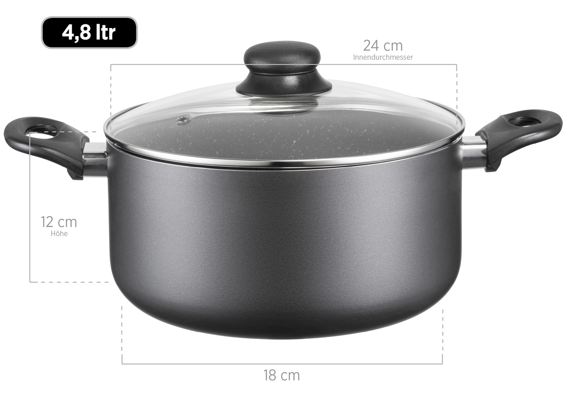 MÄSER Topf-Set »Kochtopf-Set Izar, Aluminium« Aluminium Set, 6 Stk. tlg.