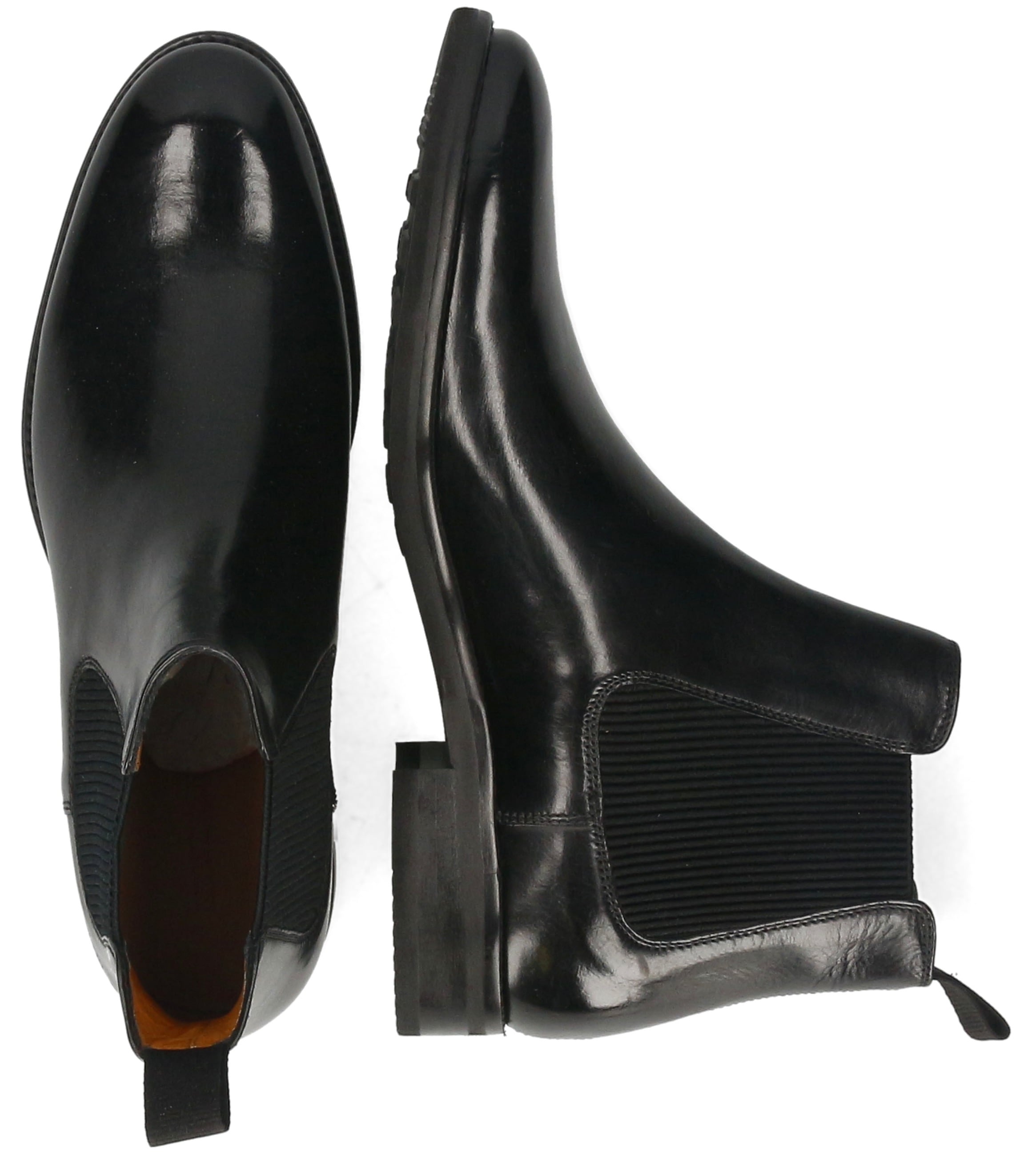 Melvin & Hamilton Chelseaboots »Clint 7 - vegetabil gegerbt«, Business Schuh, Anzugschuh, Stiefelette mit Blockabsatz