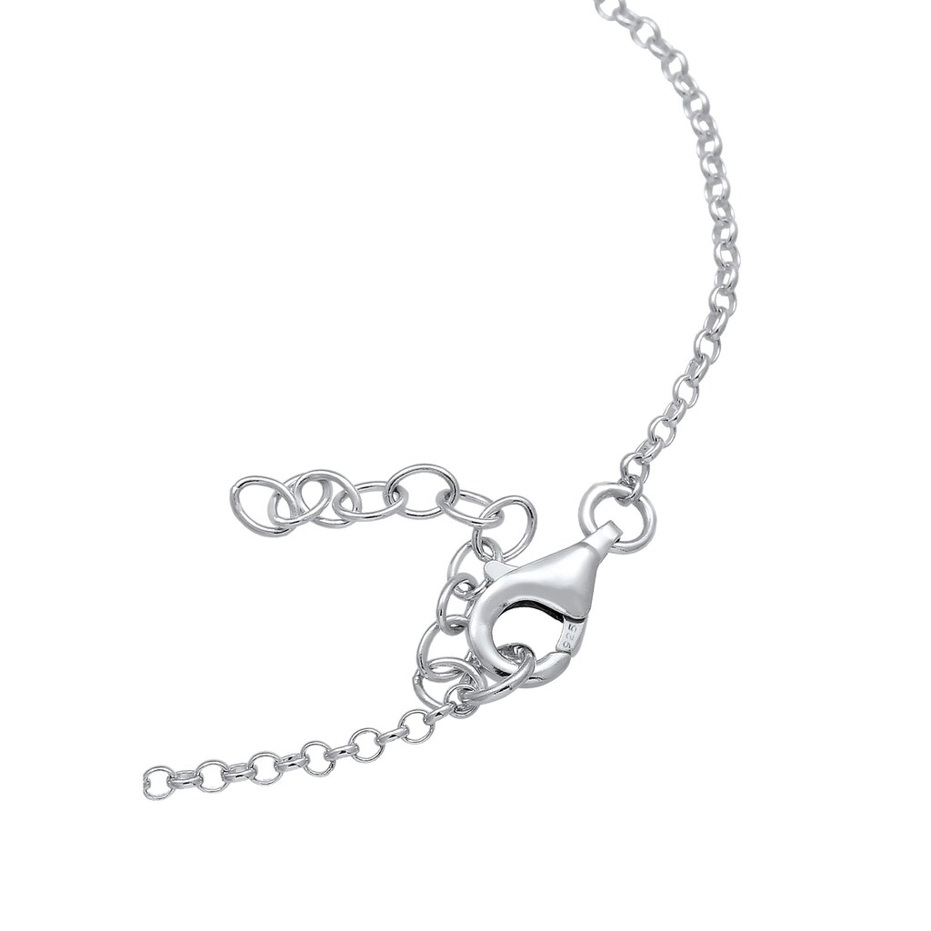 Elli DIAMONDS Armband »Kleeblatt Talisman Diamant (0.015 ct.) 925 Silber«