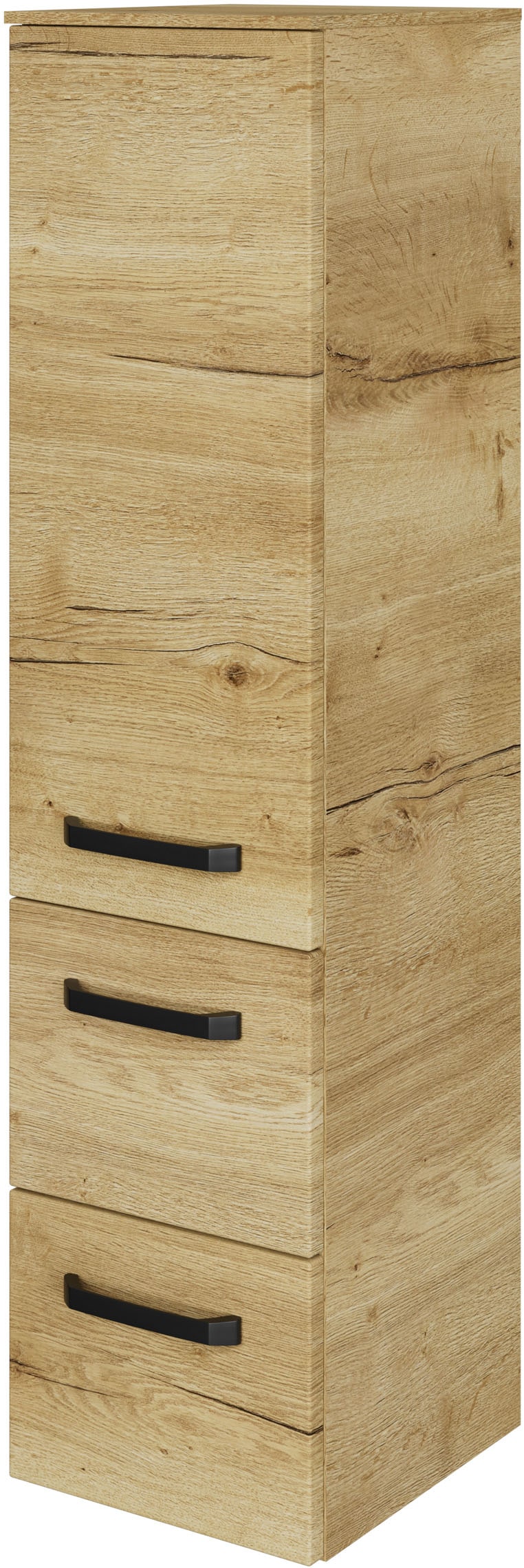 Saphir Badmöbel-Set »Serie 4010 5-teilig Keramik-Waschtisch mit LED-Spiegelschrank«, (Set), Bad Set mit Unterschrank, Hängeschrank, Midischrank, inkl. Türdämpfer