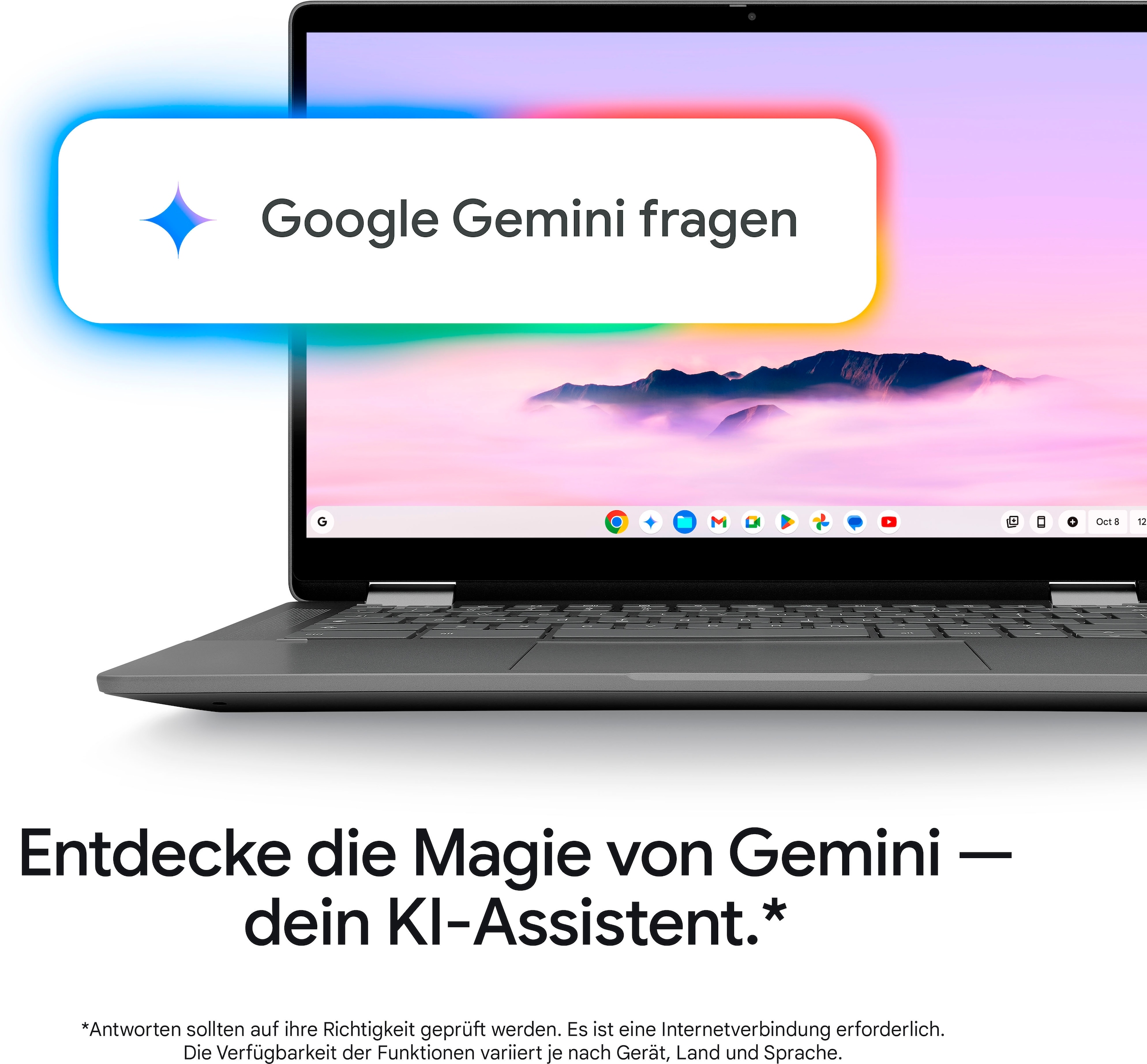Lenovo Chromebook »Ideapad Slim 3«, 35,6 cm, / 14 Zoll, Intel, Core i3, UHD Graphics, 128 GB SSD, ChromeOS, Clamshell Laptop with Full HD IPS Panel