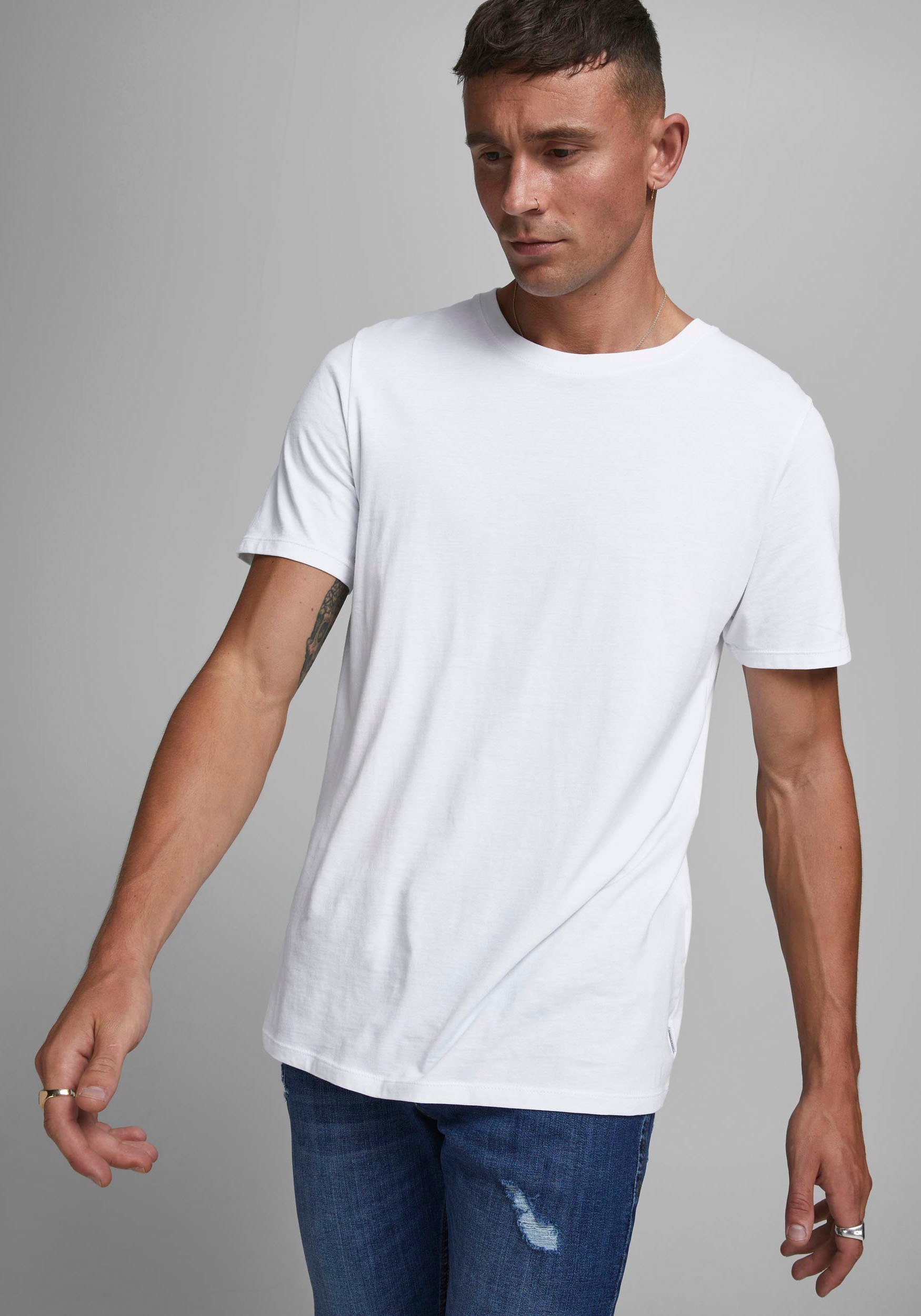 Jack & Jones Rundhalsshirt »JJEORGANIC BASIC TEE SS O-NECK NOOS«
