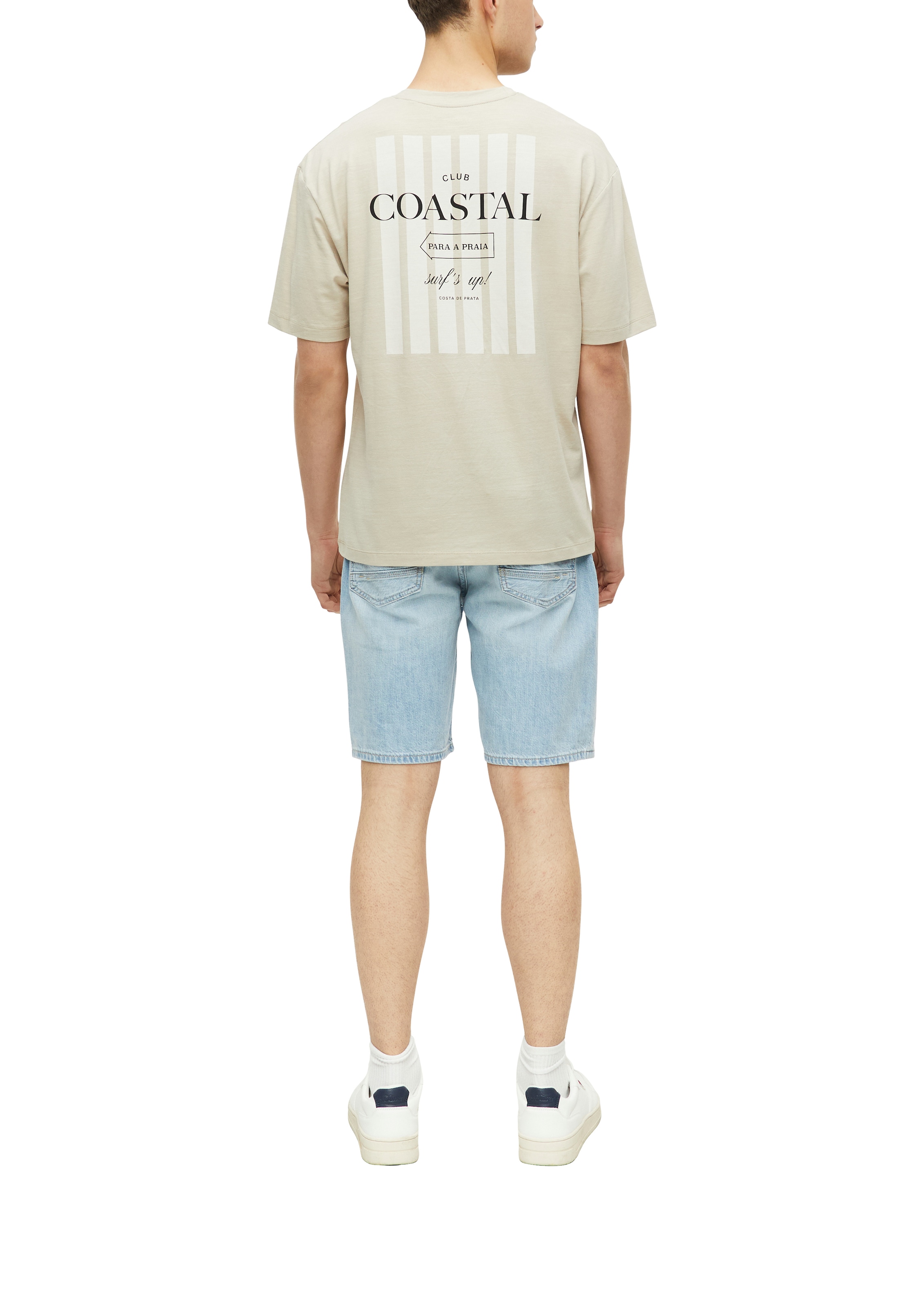 s.Oliver Kurzarmshirt Sommershirt mit kleinem Print