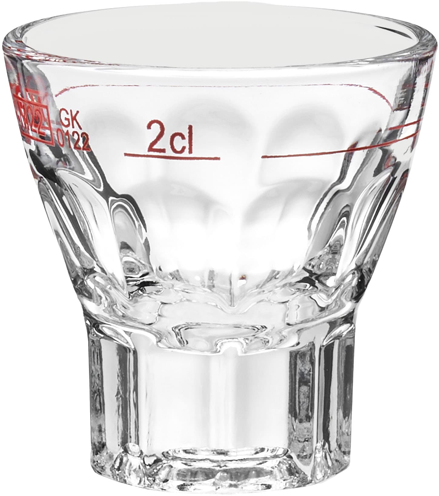 van Well Schnapsglas »Stamper Mannheim 2cl Rotring geeicht, 24 Stück« geeicht, Rotring
