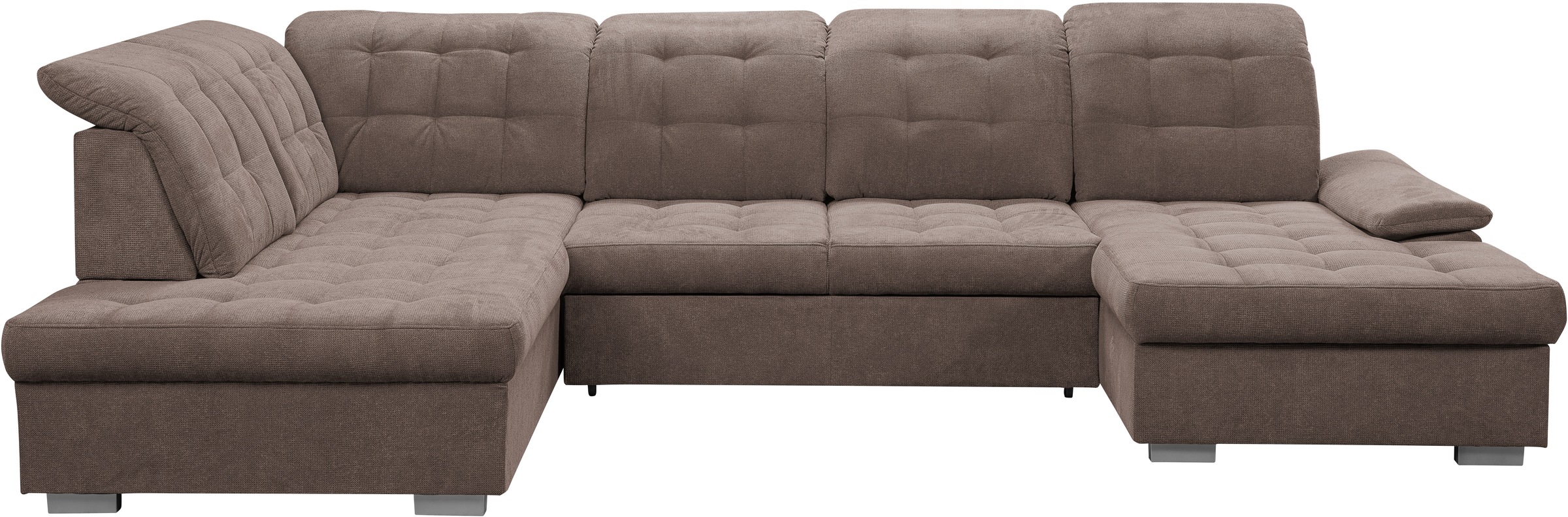 WERK2 Wohnlandschaft "Kordula-New U-Form", Sofa in U-Form mit Schlaffunktio günstig online kaufen