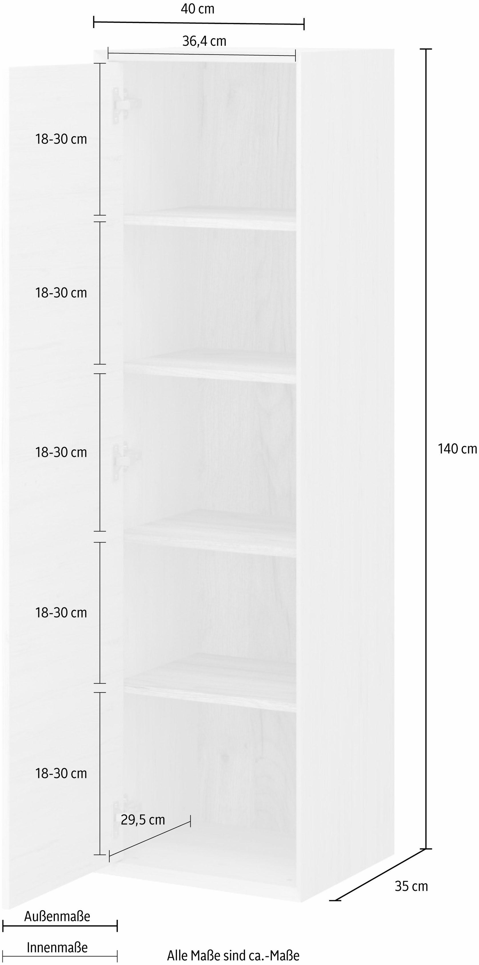 GERMANIA Hängeschrank »Calvi«, Höhe 140 cm