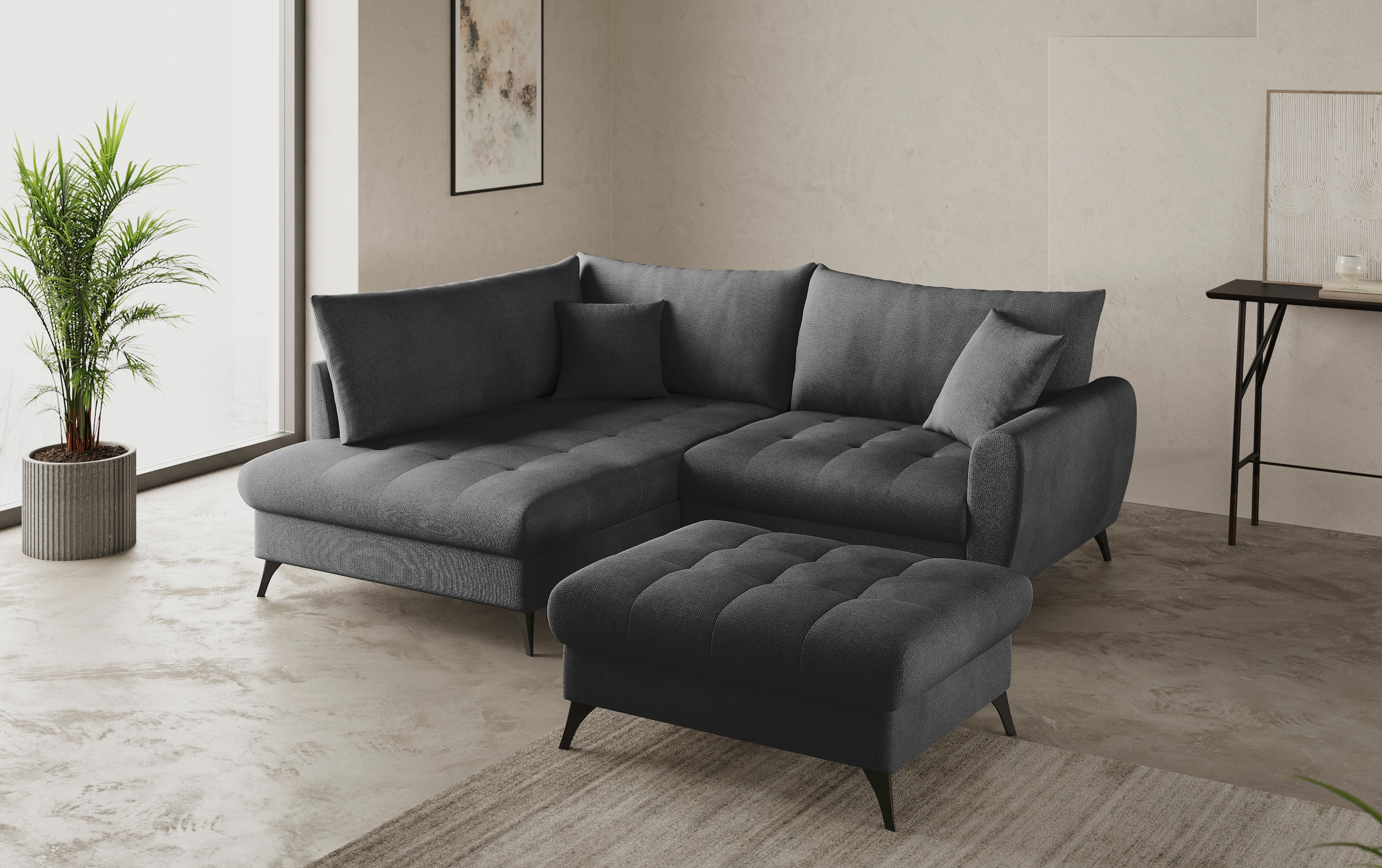 Mr. Couch Hockerbank »Blackburn II«, Passend zu der Garnitur, mit Kaltschaum, bis 140 kg belastbar