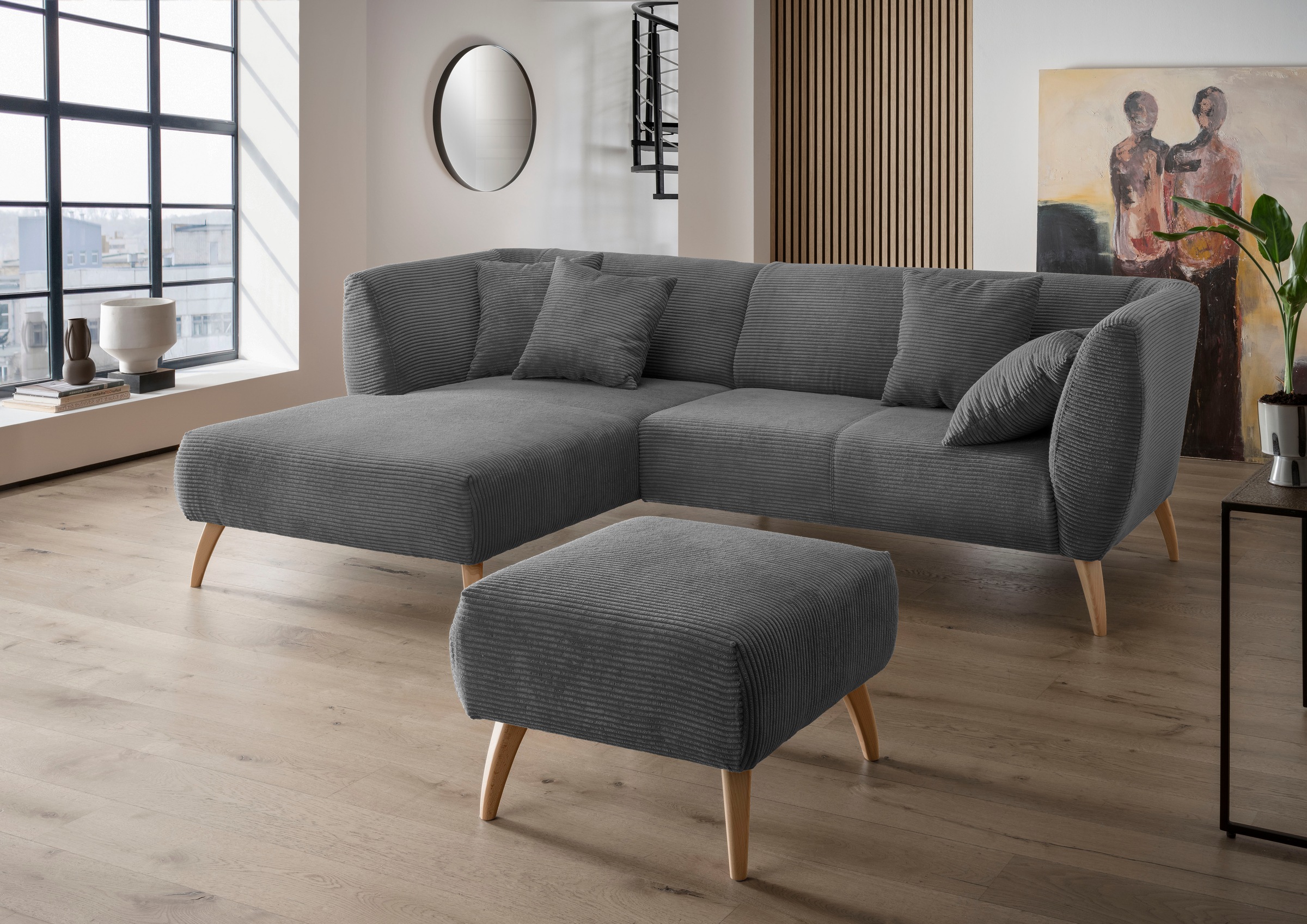 INOSIGN Ecksofa »Colori Polstermöbel mit zeitlos eleganter Rückenführung. L günstig online kaufen