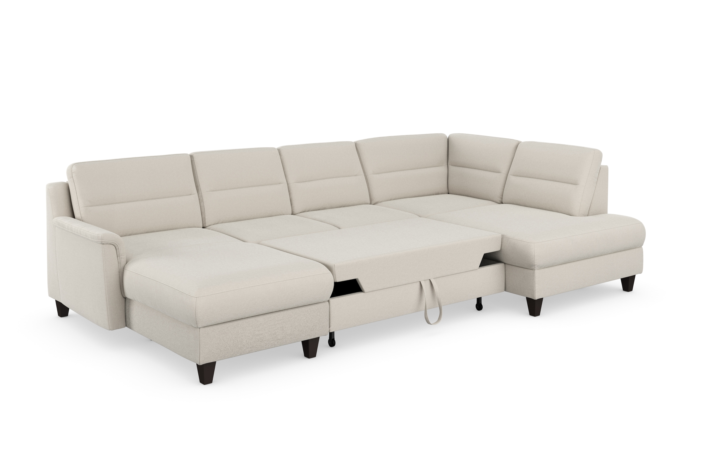 sit&more Wohnlandschaft »Farö U-Form«, inklusive Federkern, wahlweise mit Bettfunktion und Bettkasten