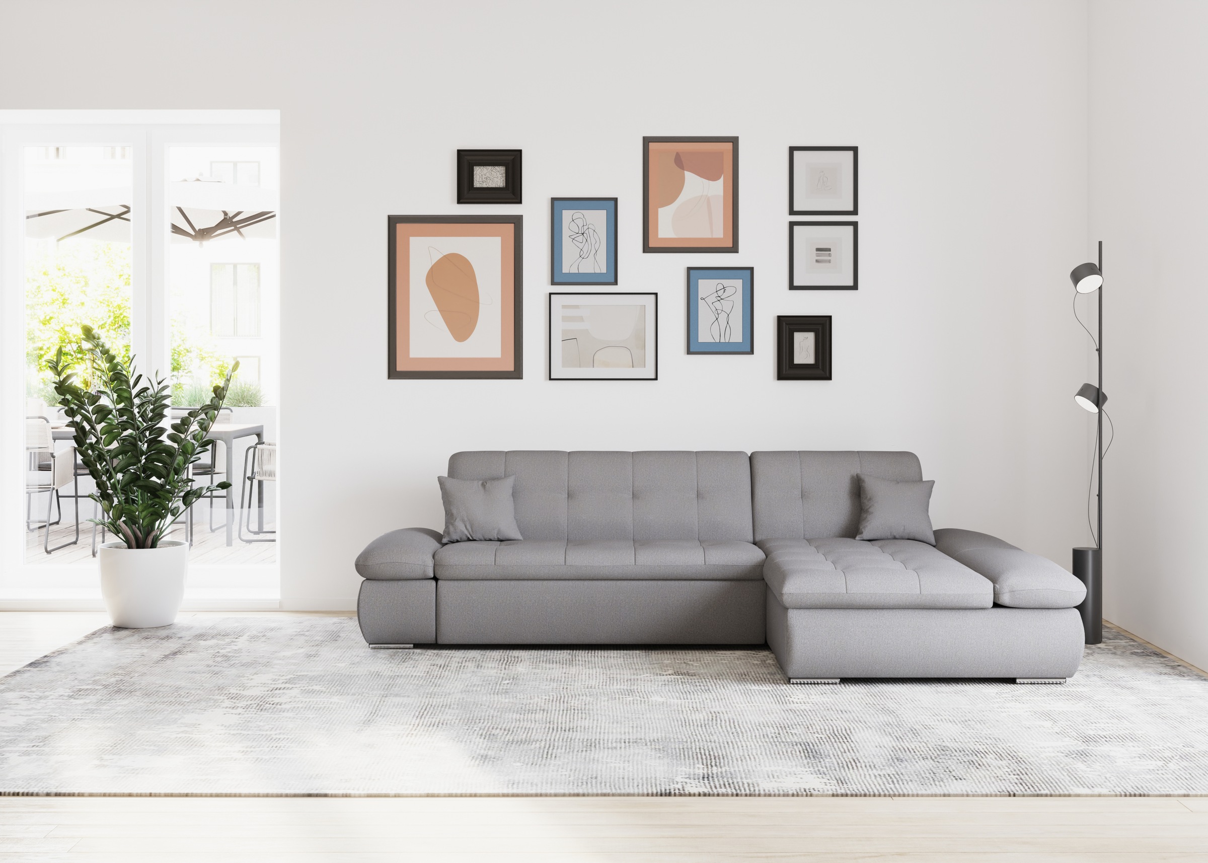 DOMO collection Ecksofa »Moric, L-Form, XXL-Sofa - Breite 300cm, viel Platz günstig online kaufen