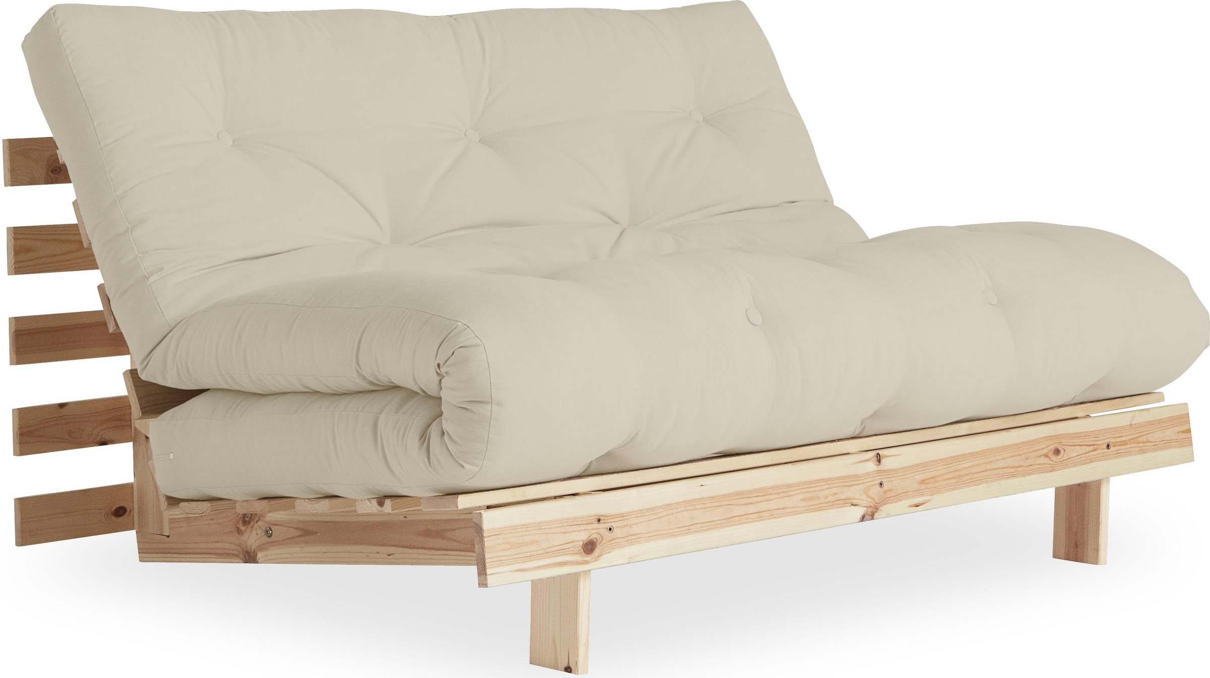 Karup Design Daybett »Roots Schlafsofa, Gästebett, Sofa inkl. Futonmatratze«, Liegefläche 90/140/160 x200 cm, FSC® zertifizierte Kiefer