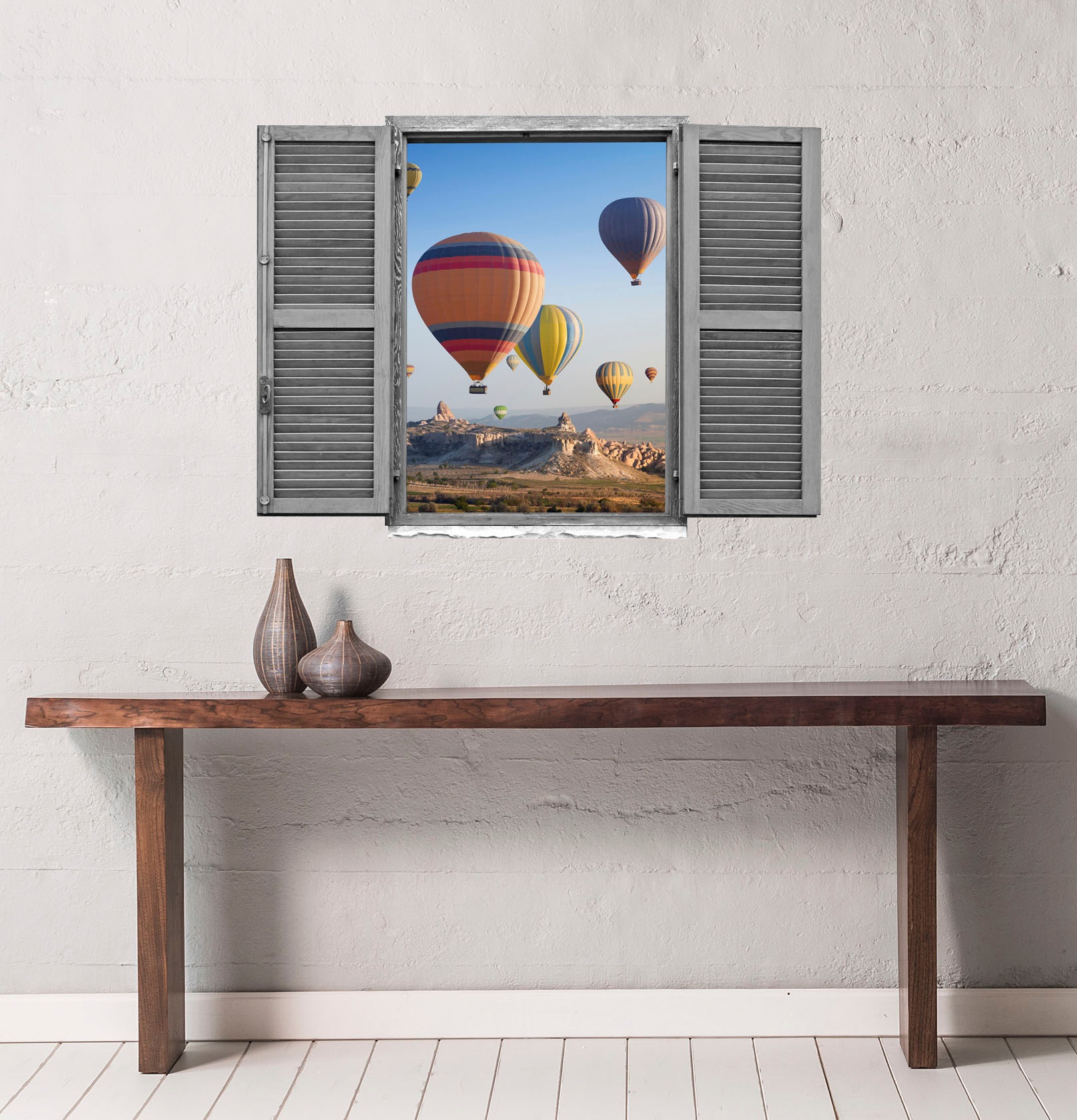 queence Wandtattoo »Heißluftballons« Wandsticker, Wandbild, selbstklebend, günstig online kaufen