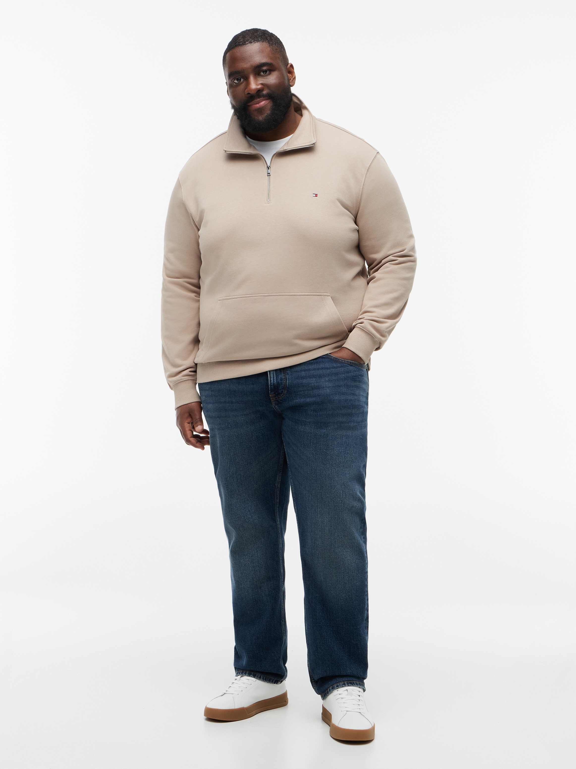 Tommy Hilfiger Big & Tall Sweatshirt »BT-ESSENTIAL TERRY NEW 1/4 ZIP«, Große Größen
