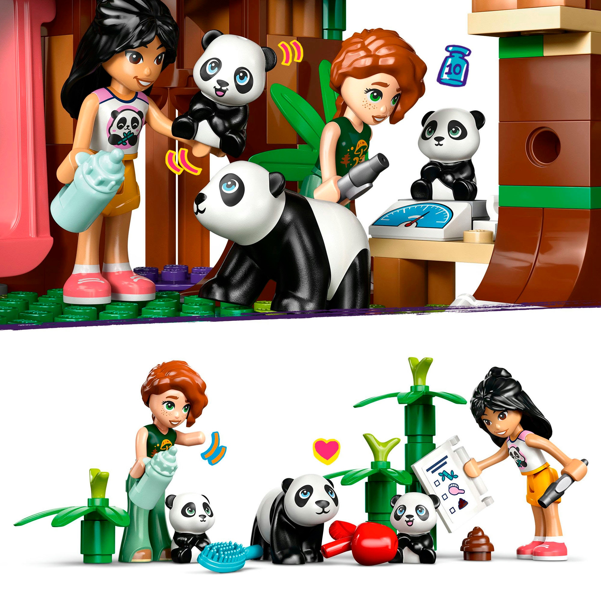 LEGO® Konstruktionsspielsteine »Panda-Pflegestation (42648), LEGO Friends«, (243 St.), Made in Europe