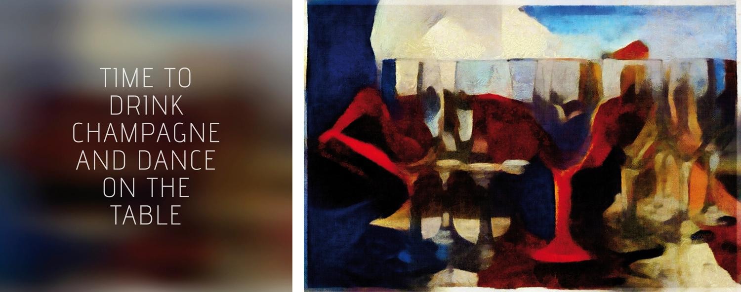 queence Leinwandbild »Drink & Dance«, Getränke-Bar & Lounges-Kunst-Modern-S günstig online kaufen
