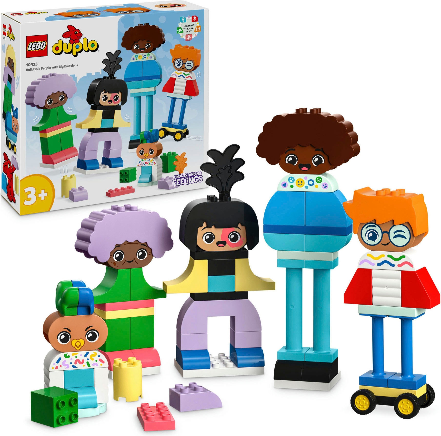 LEGO® Konstruktionsspielsteine »Baubare Menschen mit großen Gefühlen (10423), LEGO DUPLO Town«, (71 St.), Made in Europe